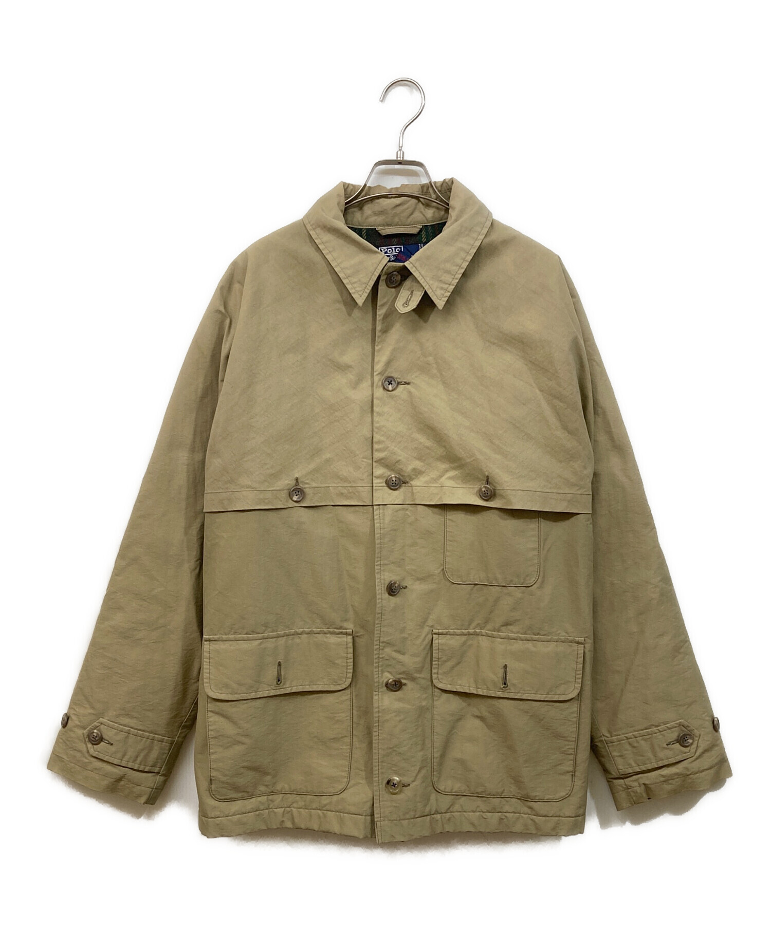Polo by Ralph Lauren コットンジャケット ベージュ L 中古・古着通販】POLO RALPH LAUREN (ポロ・ラルフローレン) コットン