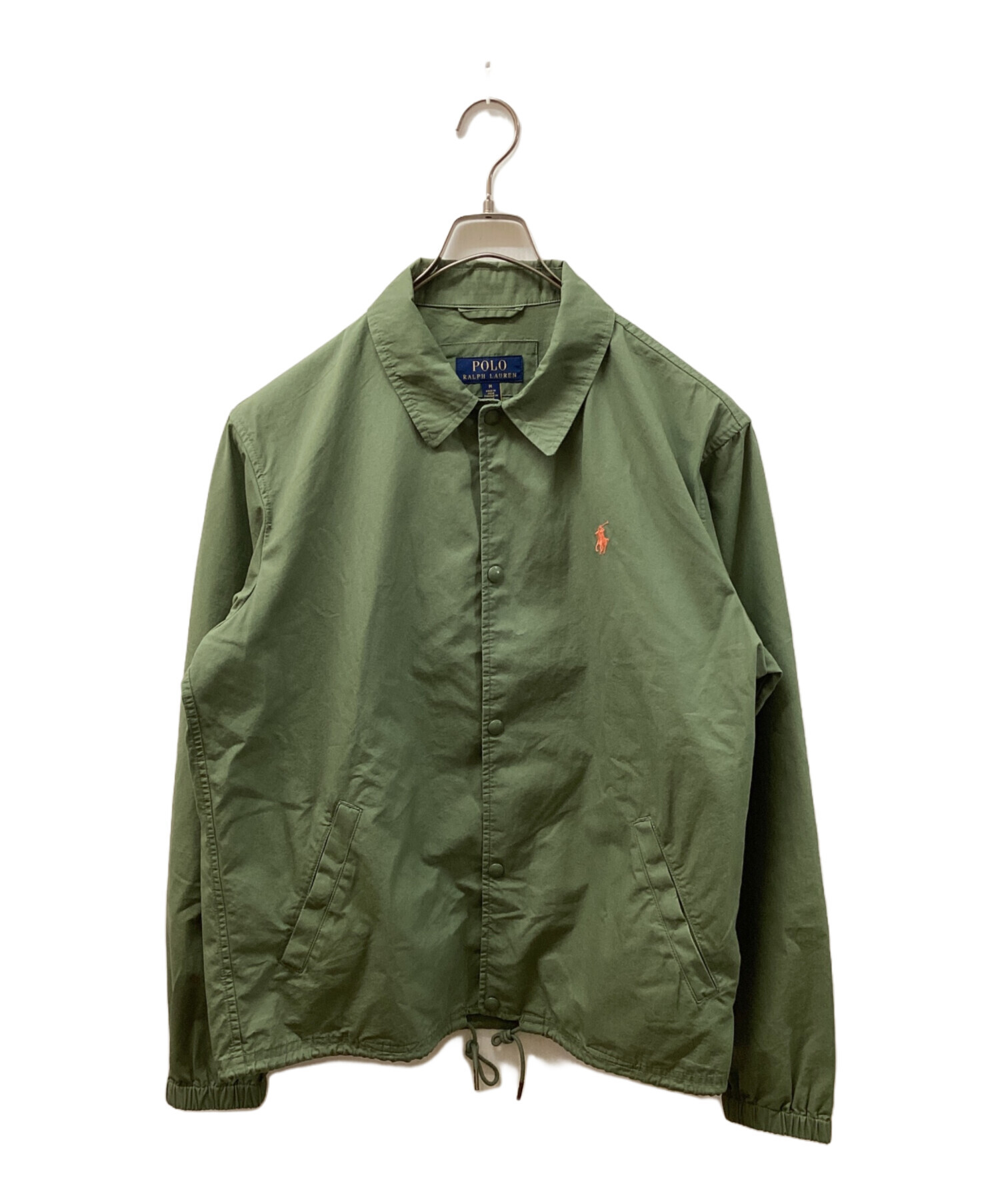 【中古】POLO RALPH LAUREN コーチジャケット カーキ XL 中古・古着通販】POLO RALPH LAUREN (ポロ・ラルフローレン) コーチ