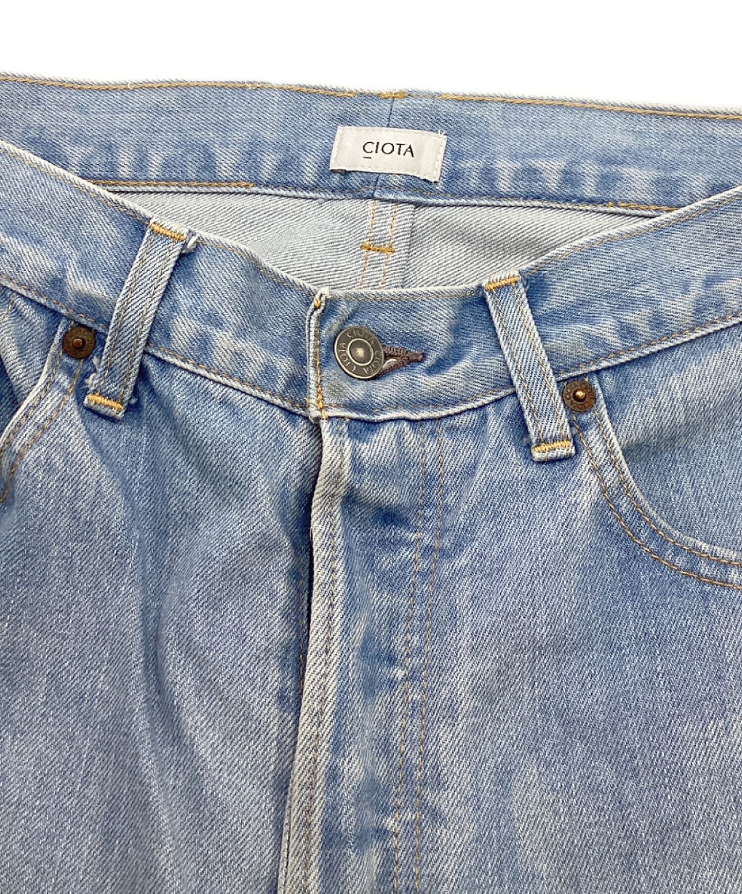 中古・古着通販】CIOTA (シオタ) 13,5oz ストレートデニム ブルー 