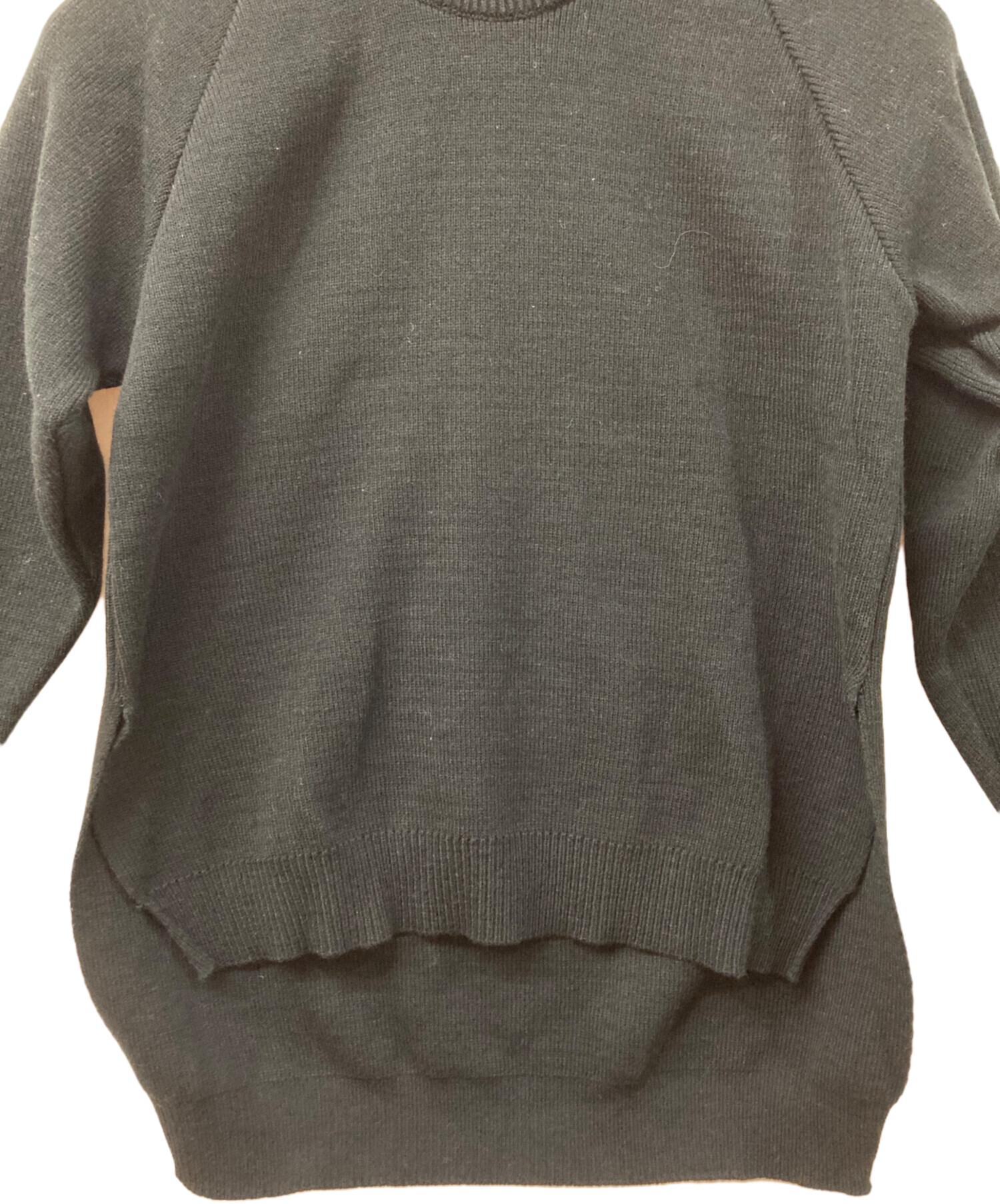中古・古着通販】CDG (シーディージー) サイドスリットニット ブラック