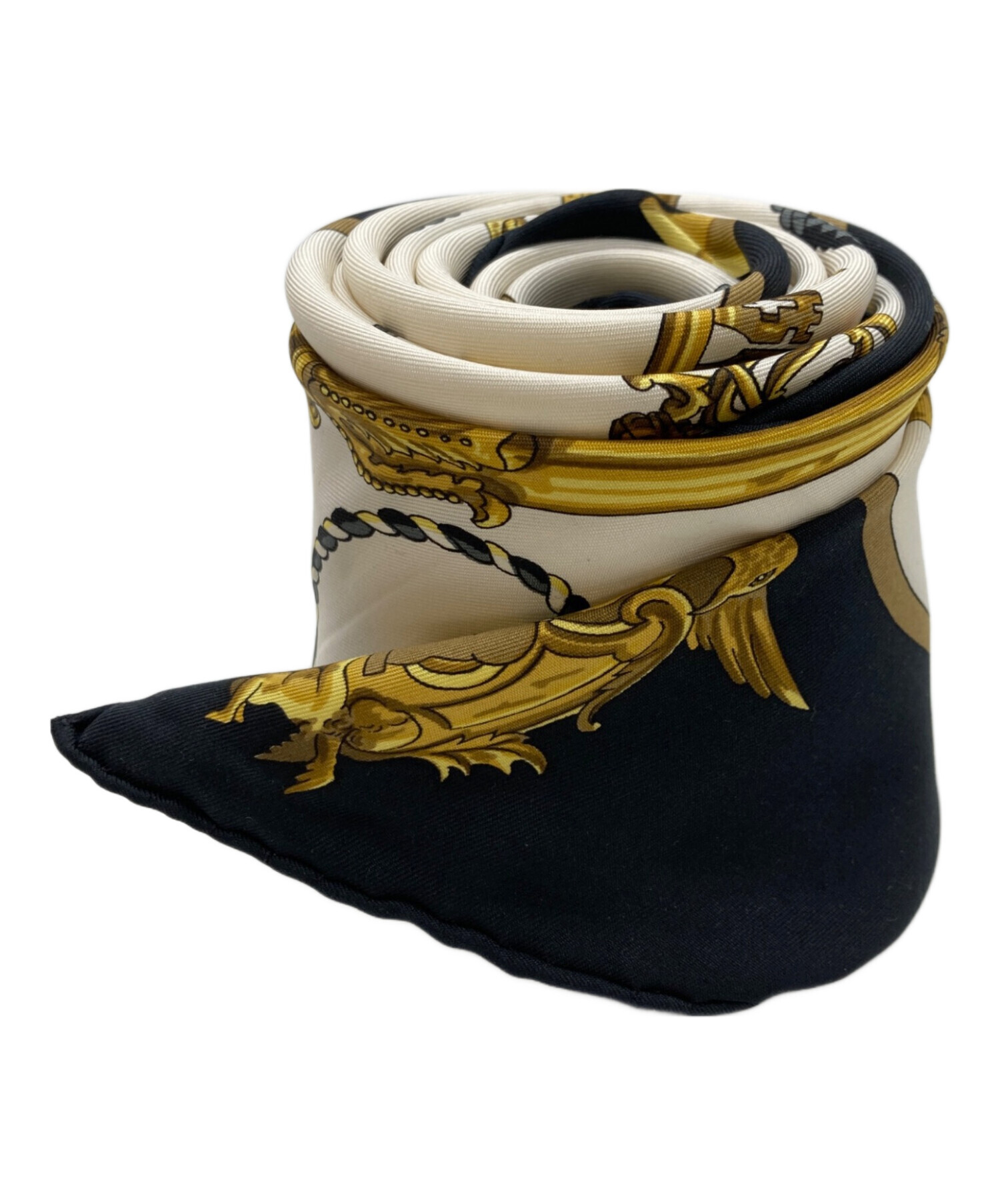 中古・古着通販】HERMES (エルメス) シルクスカーフ ホワイト