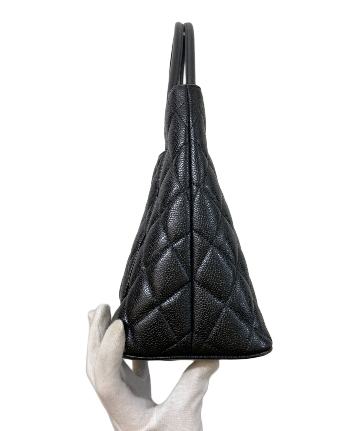 中古・古着通販】CHANEL (シャネル) キャビアスキン復刻ココマーク