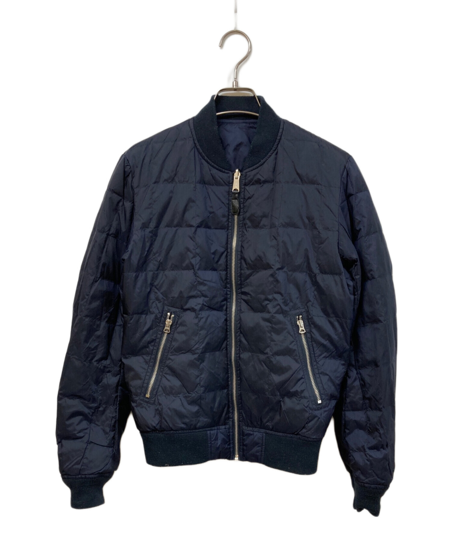 中古・古着通販】ALPHA (アルファ) MA-1ジャケット ネイビー サイズ