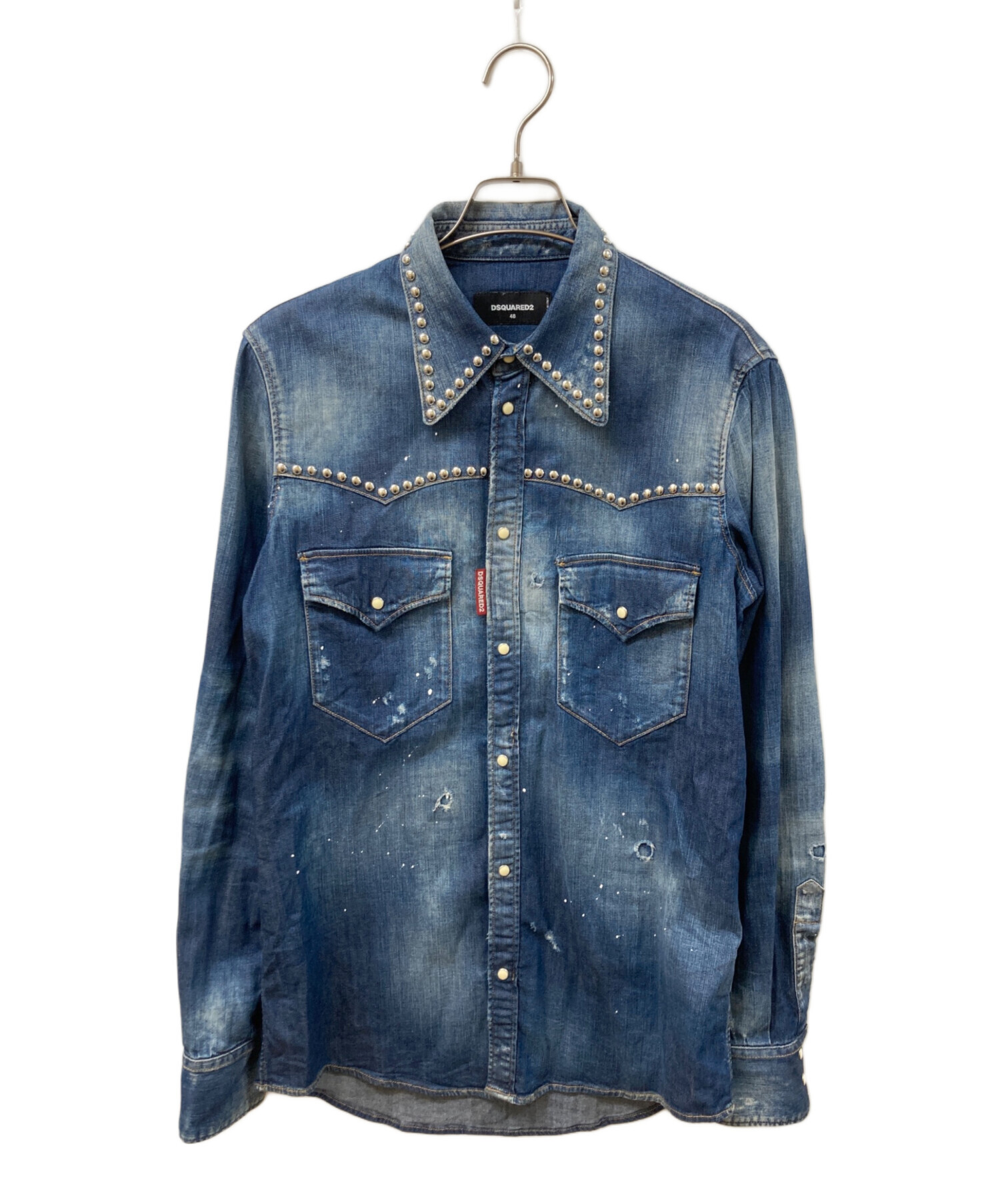 中古・古着通販】DSQUARED2 (ディースクエアード) スタッズダンガリー 