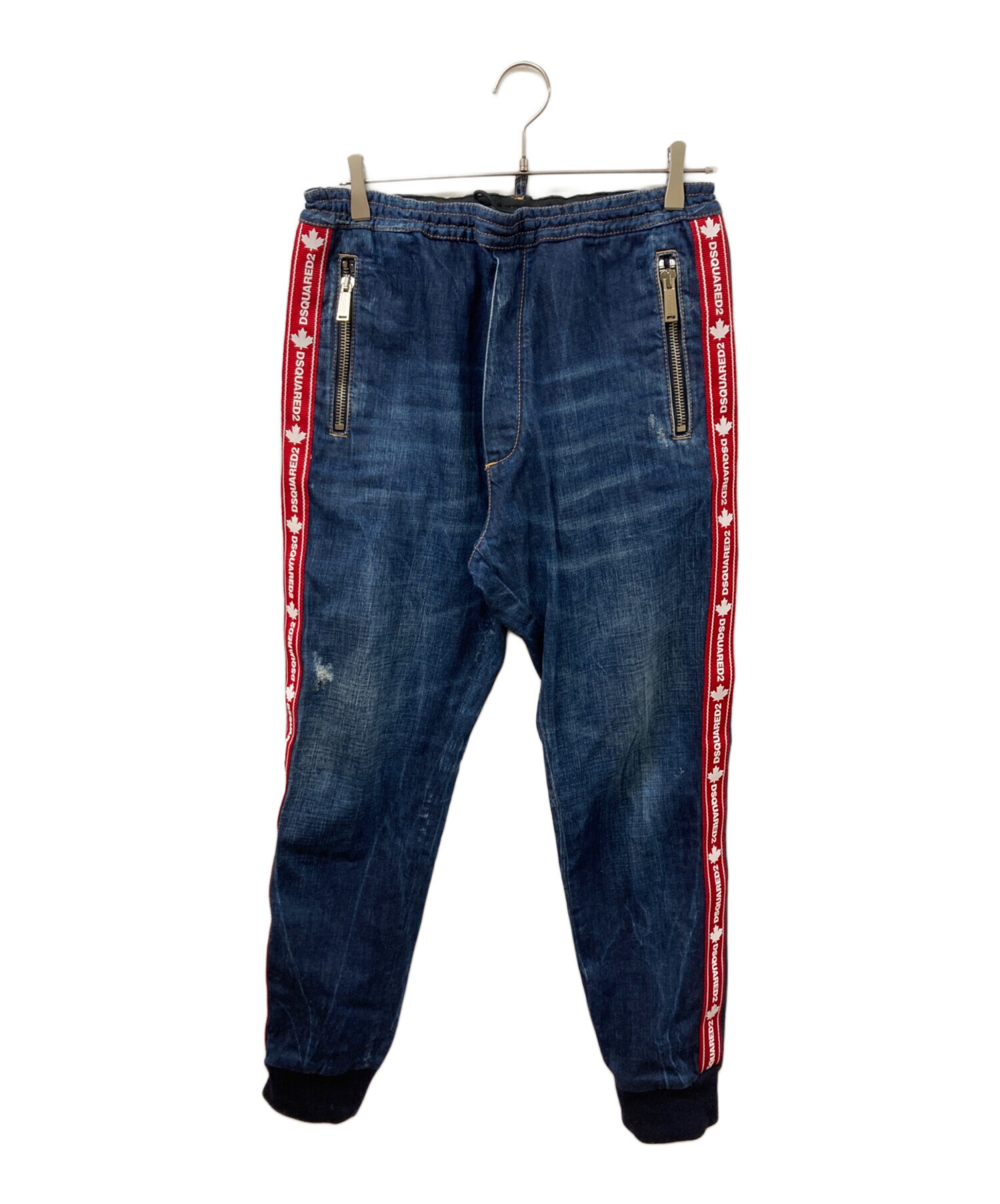 中古・古着通販】DSQUARED2 (ディースクエアード) ラインデニムパンツ 