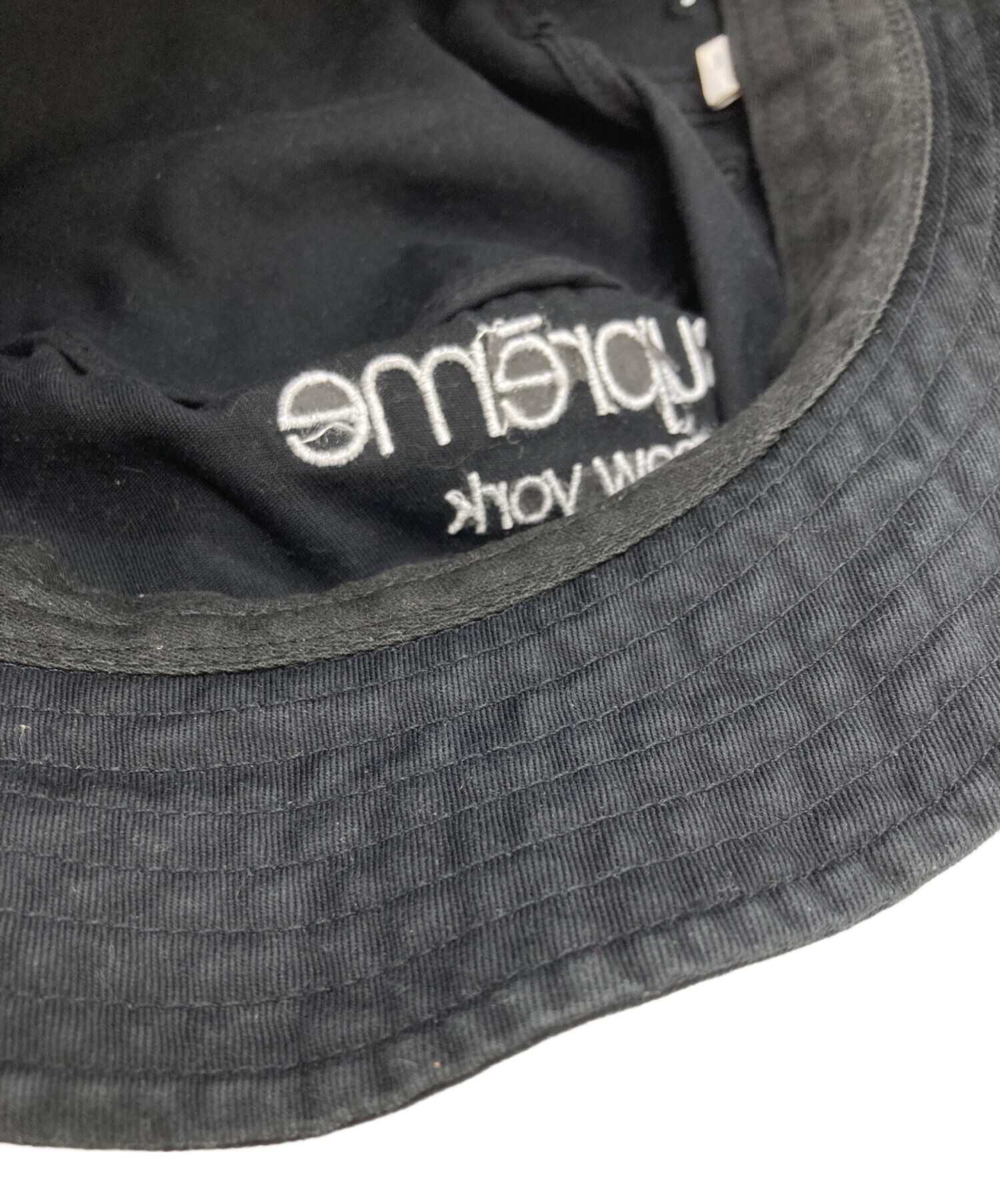 正規品　Supreme バケットハット　ハット　帽子 アメリカ製　ブラック　黒 中古・古着通販】Supreme (シュプリーム) バケットハット ブラック
