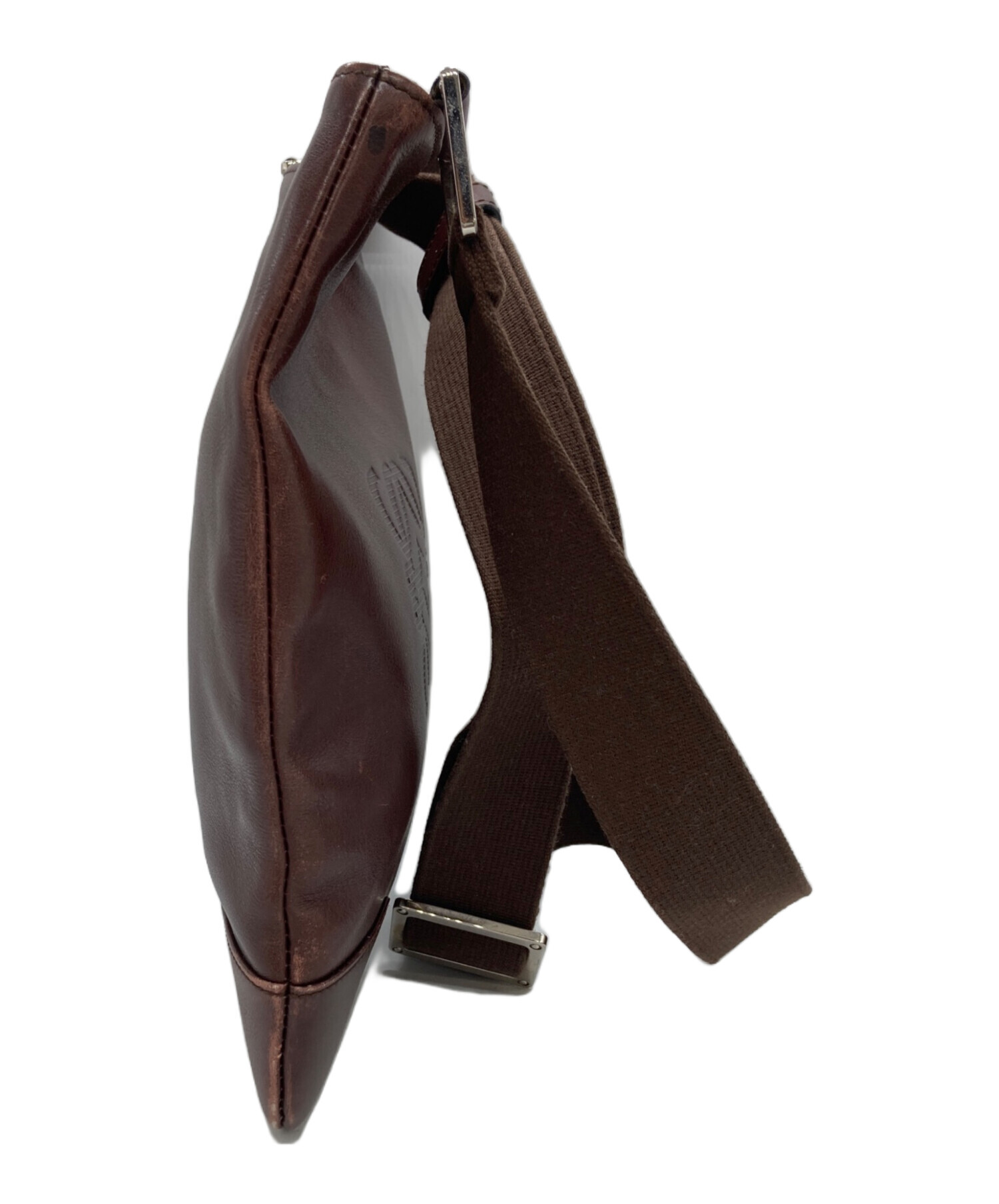 中古・古着通販】LOEWE (ロエベ) アナグラムショルダーバッグ ブラウン 