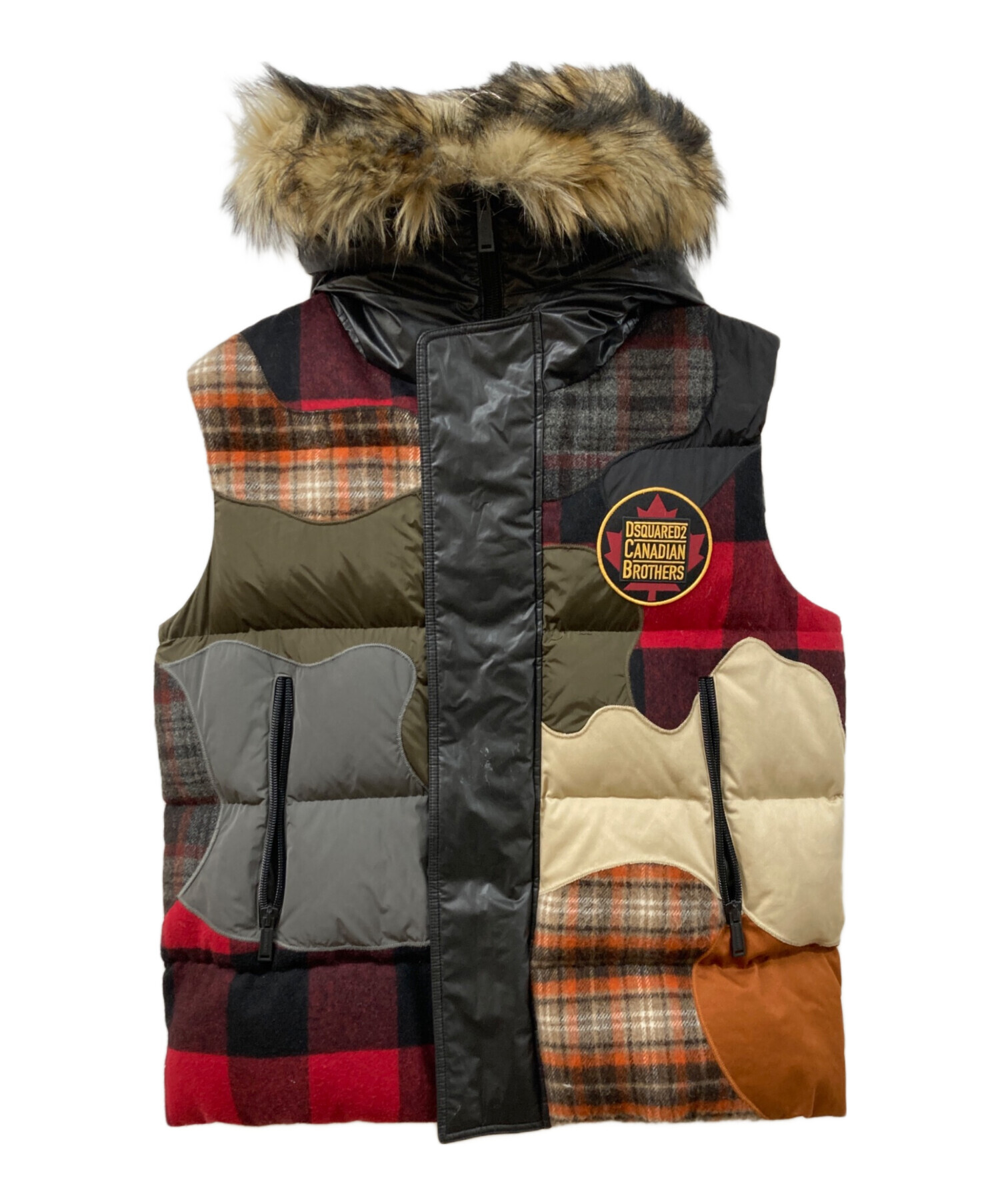 中古・古着通販】DSQUARED2 (ディースクエアード) パッチワークダウン