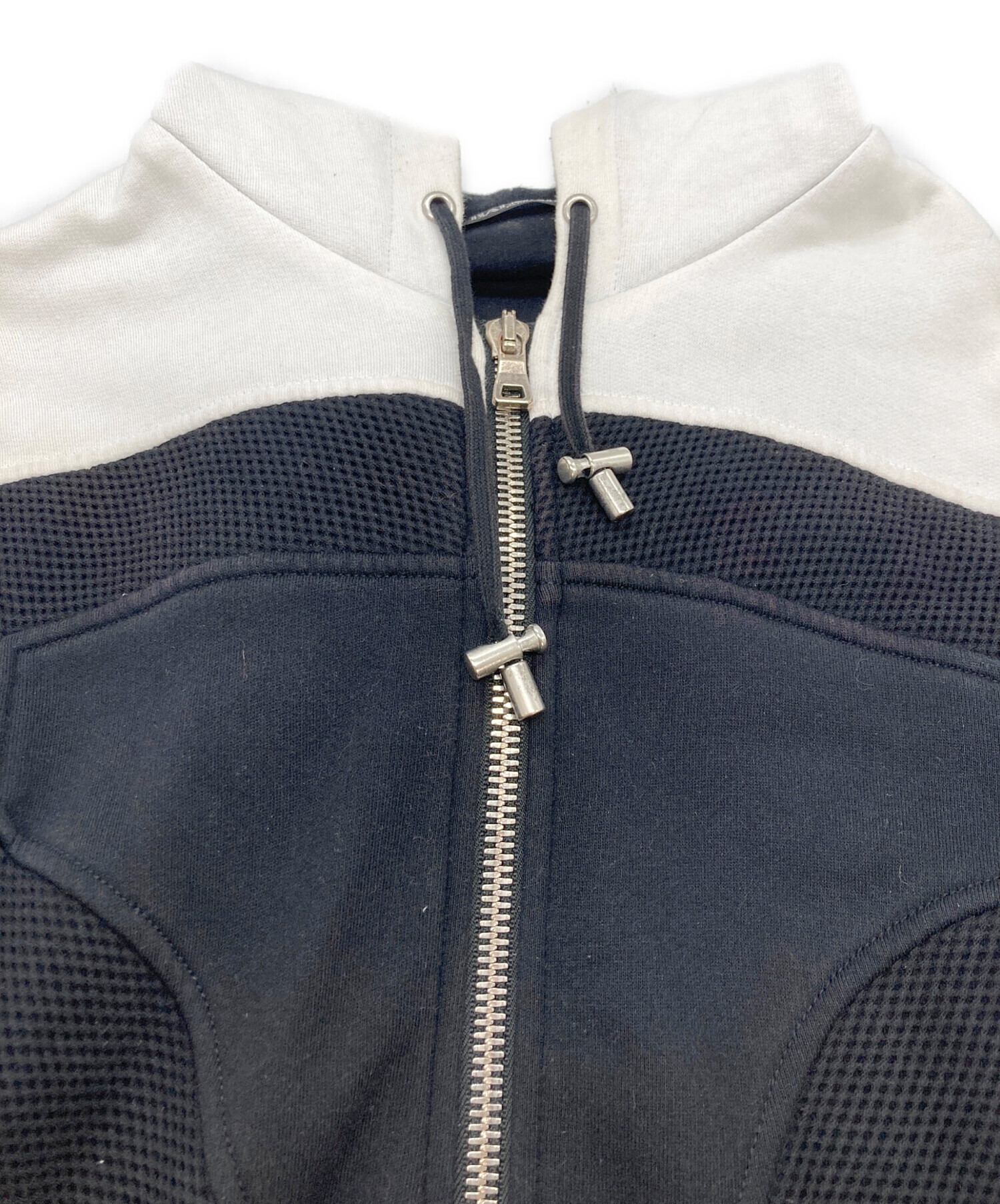 中古・古着通販】BALMAIN (バルマン) ジップパーカー ホワイト