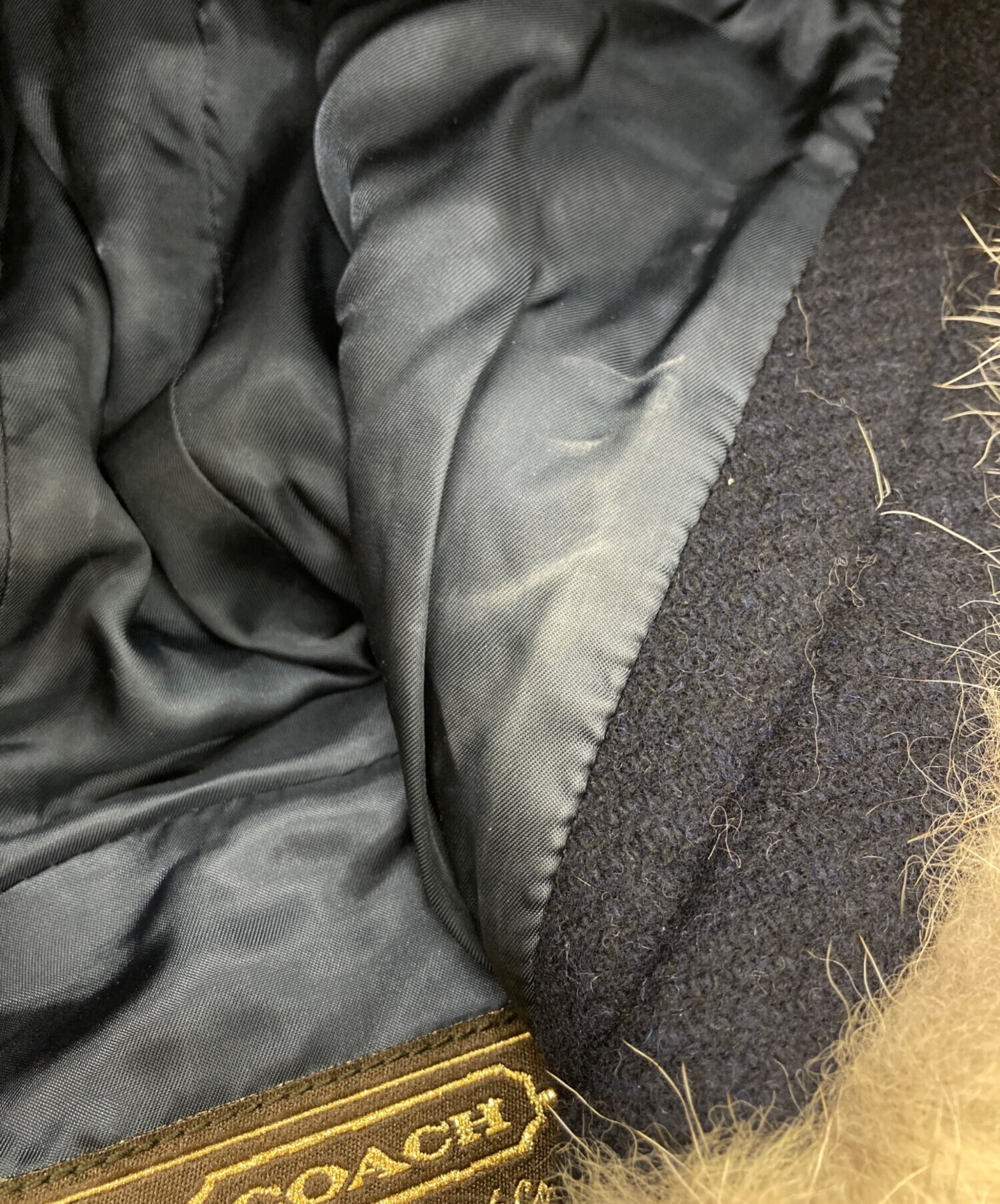 中古・古着通販】COACH (コーチ) ダッフルコート ネイビー サイズ:8