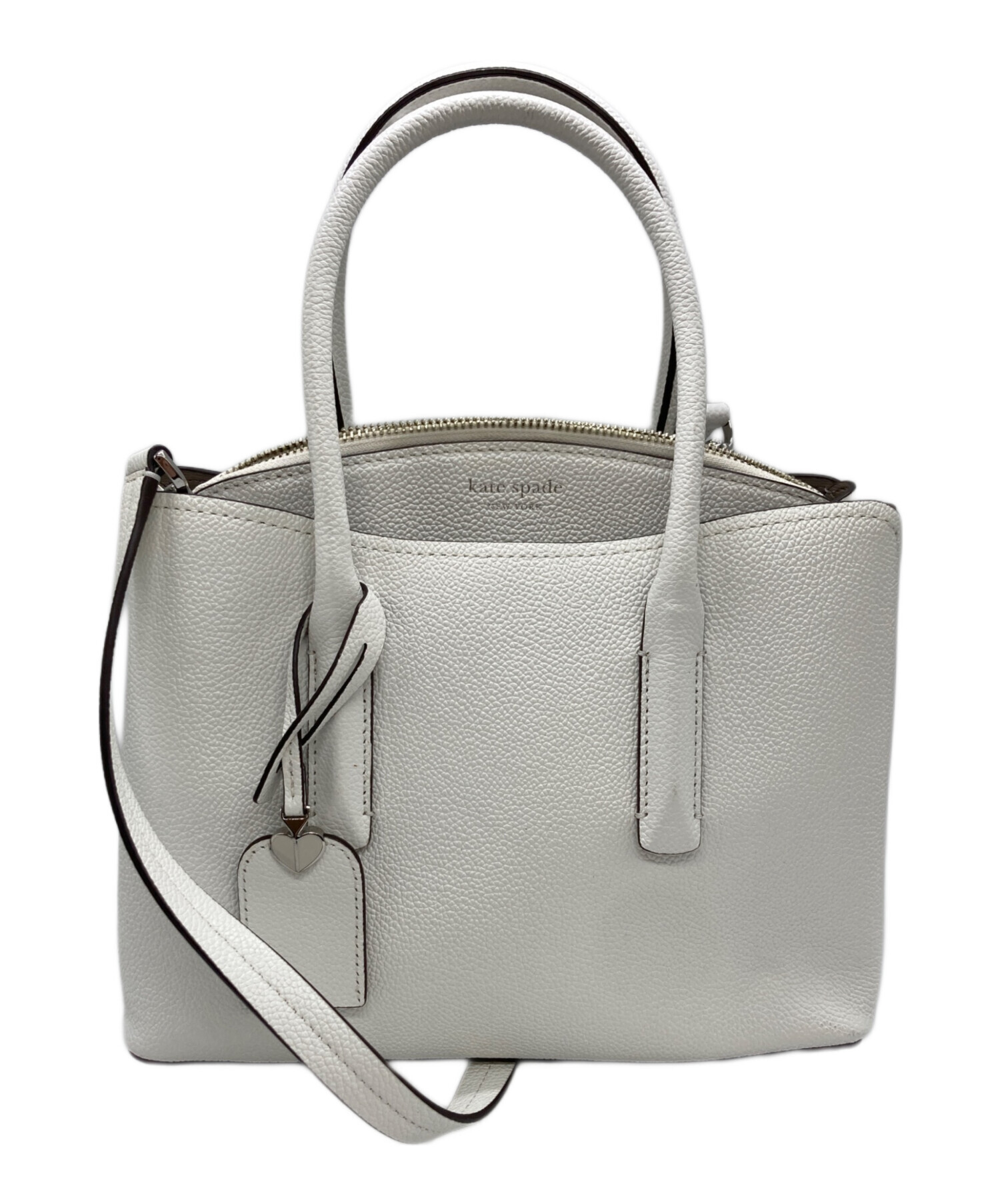 【ジェラ】kate spade ショルダーバッグセット グレー/ホワイト 中古・古着通販】Kate Spade (ケイトスペード) 2WAYショルダーバッグ