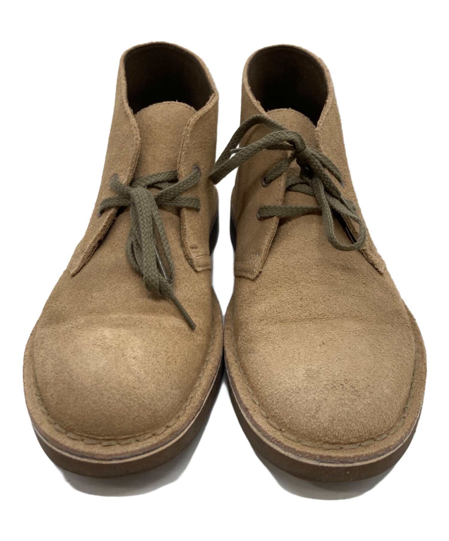 新品未使用 パラブーツ チャッカーブーツ 25cm ベージュ 希少 中古・古着通販】CLARKS (クラークス) チャッカーブーツ ベージュ