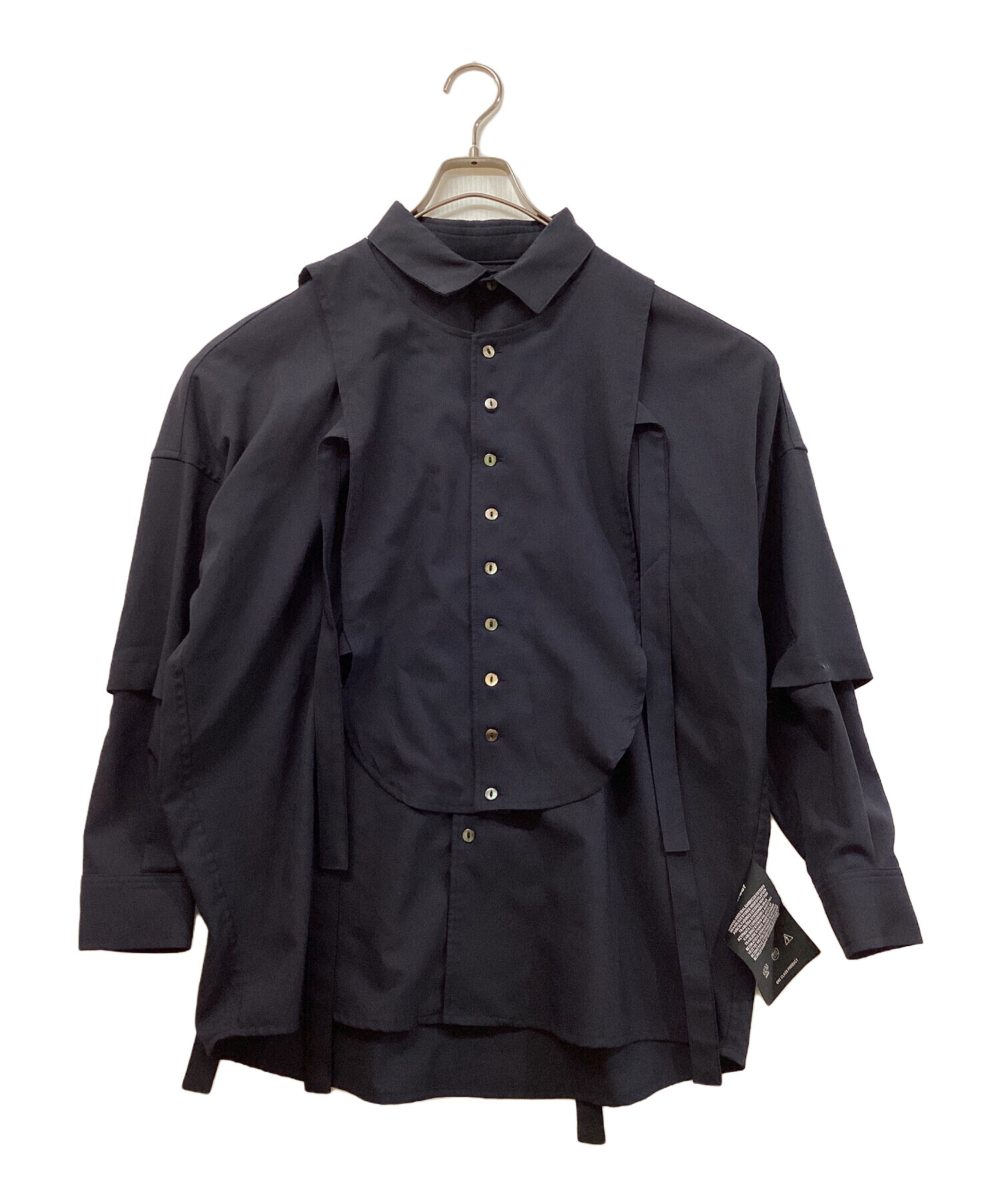 中古・古着通販】SHAREEF (シャリーフ) LAYERED L/S SHIRTS ブラック