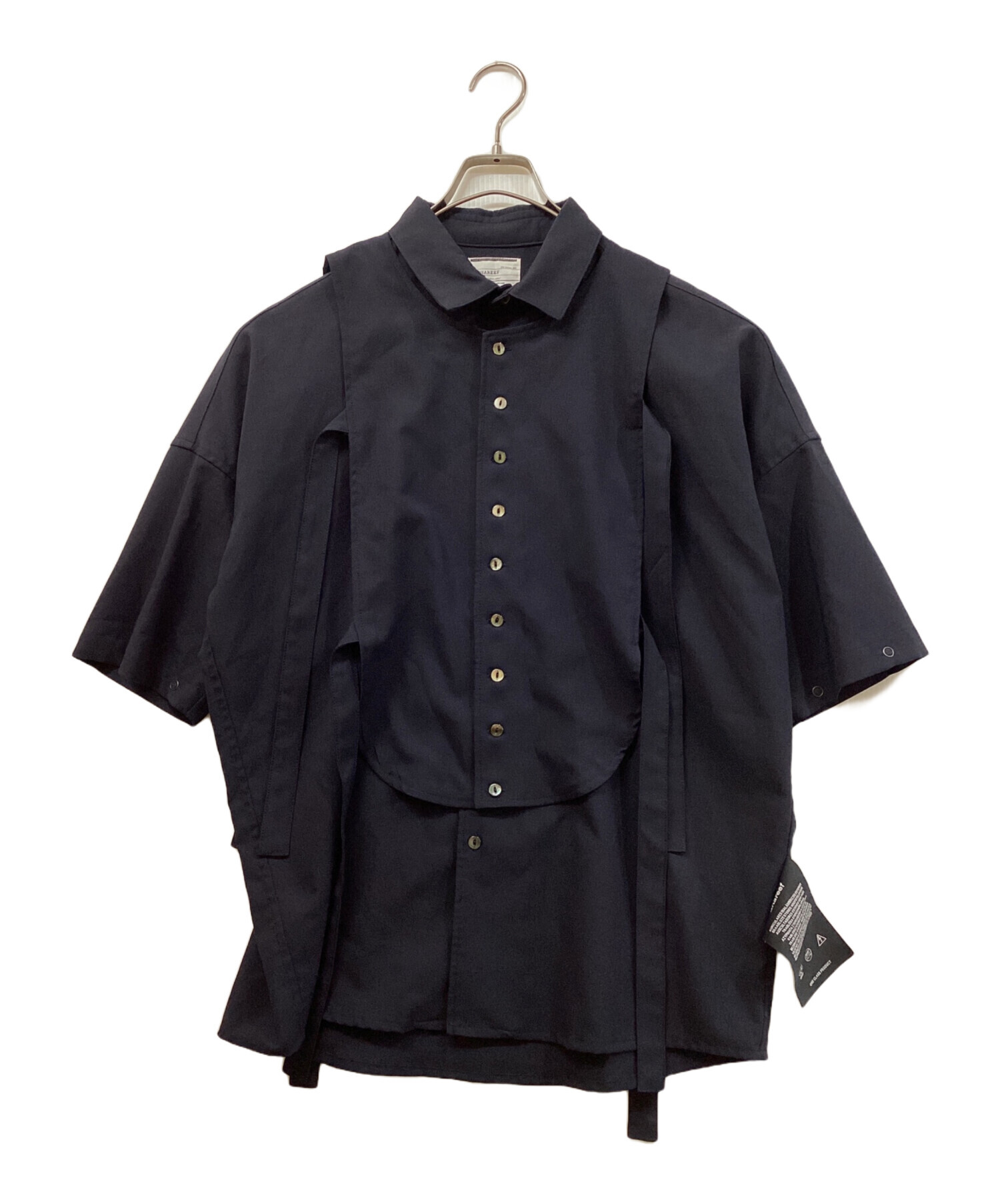 中古・古着通販】SHAREEF (シャリーフ) LAYERED L/S SHIRTS ブラック