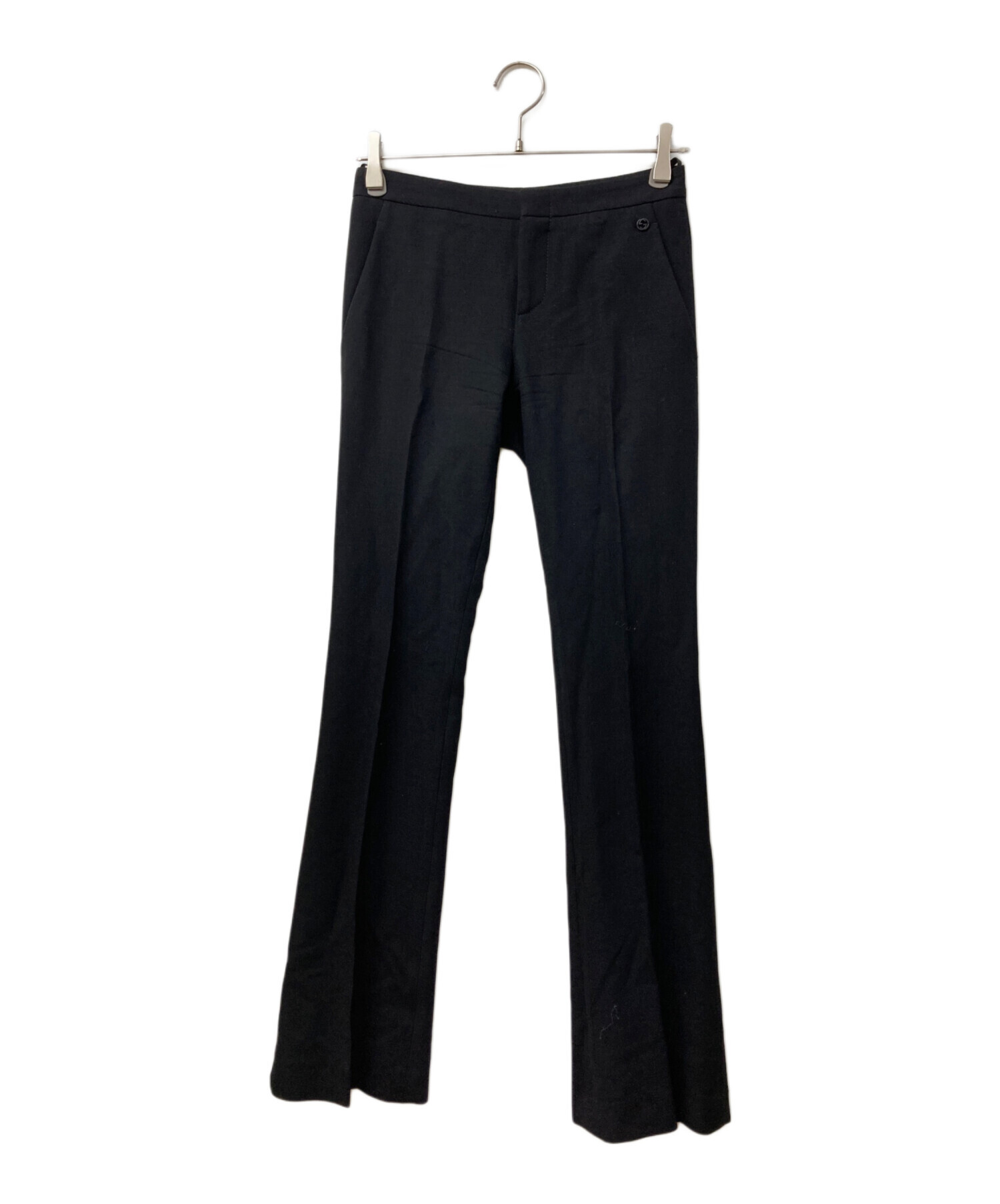 中古・古着通販】GUCCI (グッチ) フレアパンツ ブラック サイズ:36