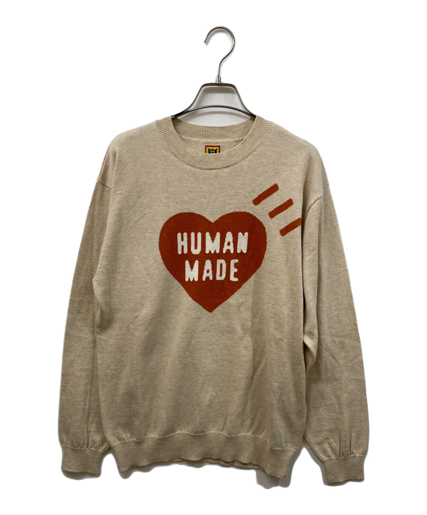 Human Made ハートロゴ トレーナー L スウェット　ヒューマンメイド 中古・古着通販】HUMAN MADE (ヒューマンメイド) ハートロゴニット
