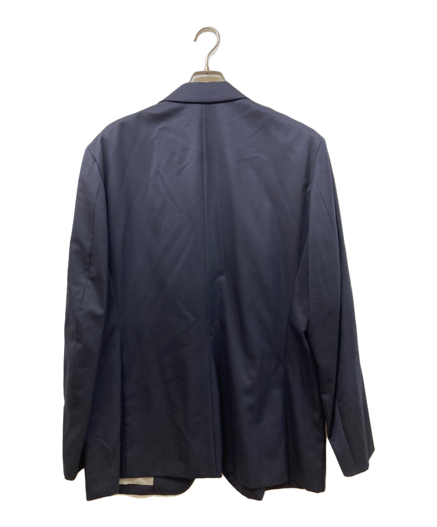 ISSEY MIYAKE ネイビー テーラードジャケット 中古・古着通販】ISSEY MIYAKE MEN (イッセイミヤケメン) ウールギャバ