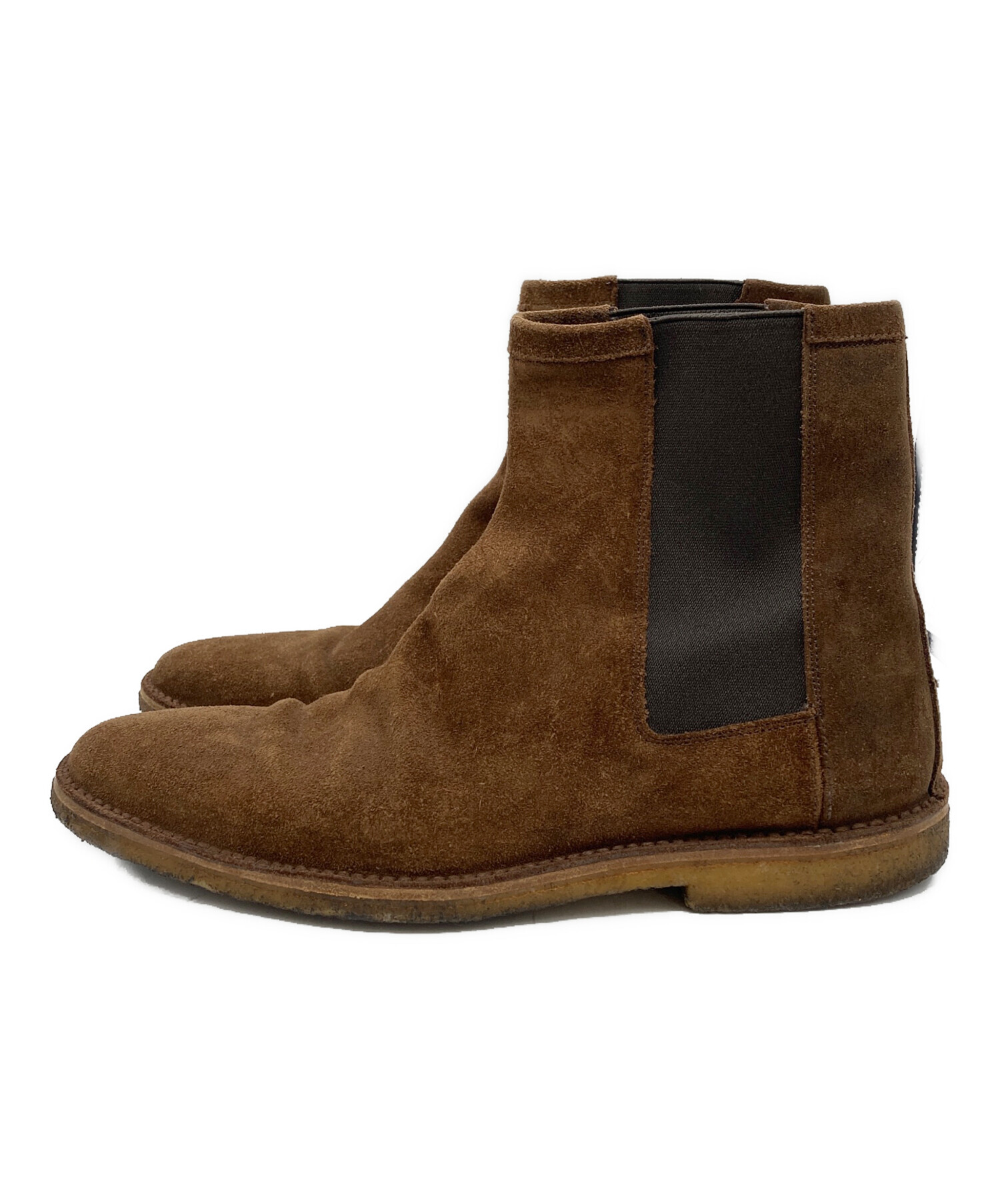 Gucci サイドゴアブーツ 中古・古着通販】GUCCI (グッチ) サイドゴアブーツ ブラウン サイズ