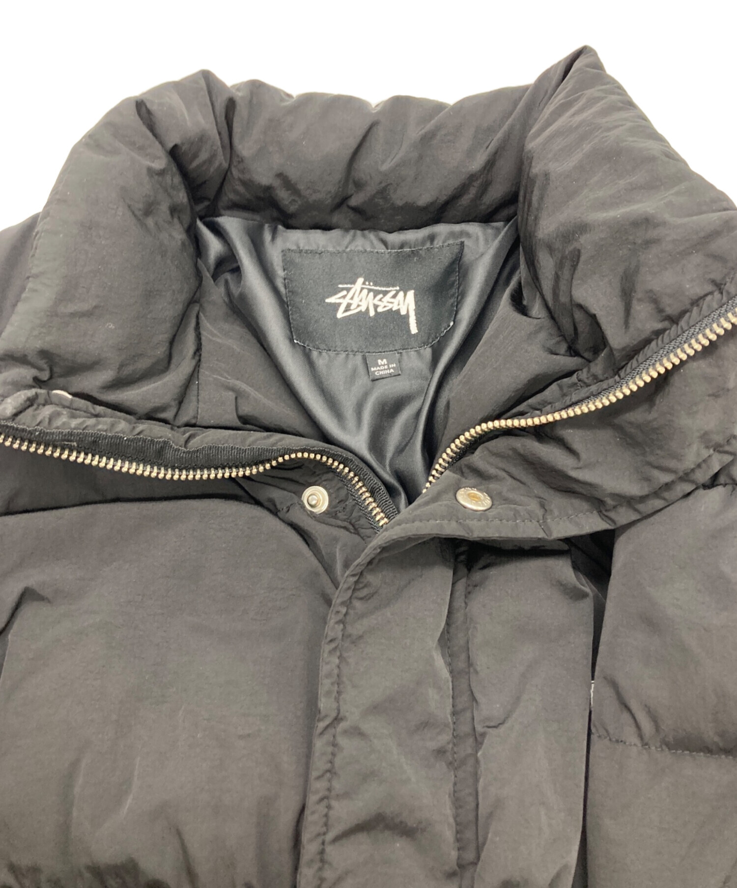 中古・古着通販】stussy (ステューシー) ダウンジャケット ブラック