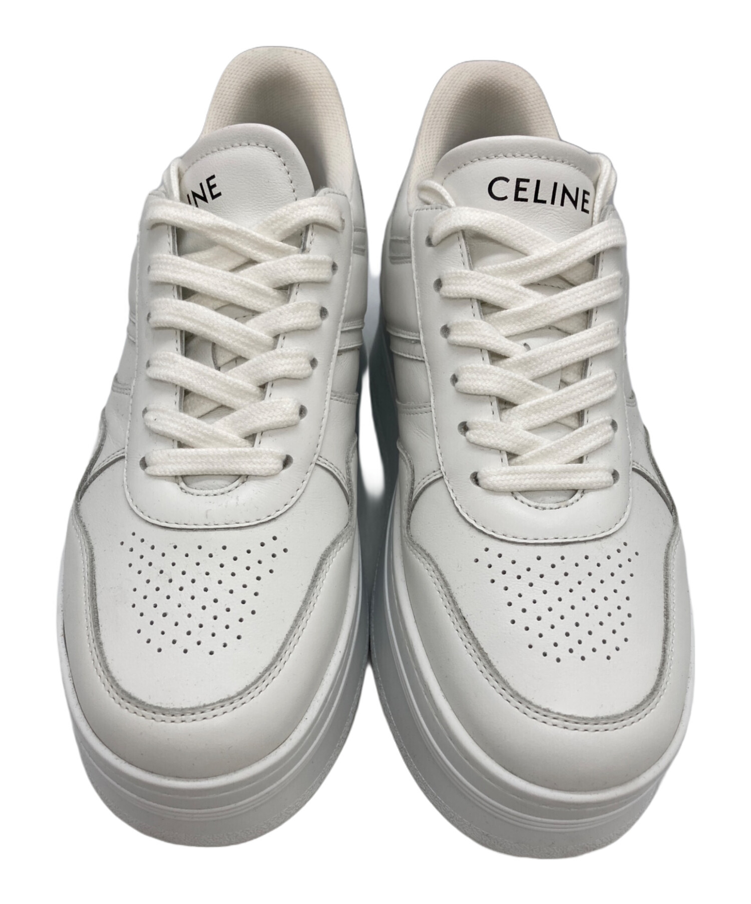中古・古着通販】CELINE (セリーヌ) ブロックスニーカー ホワイト