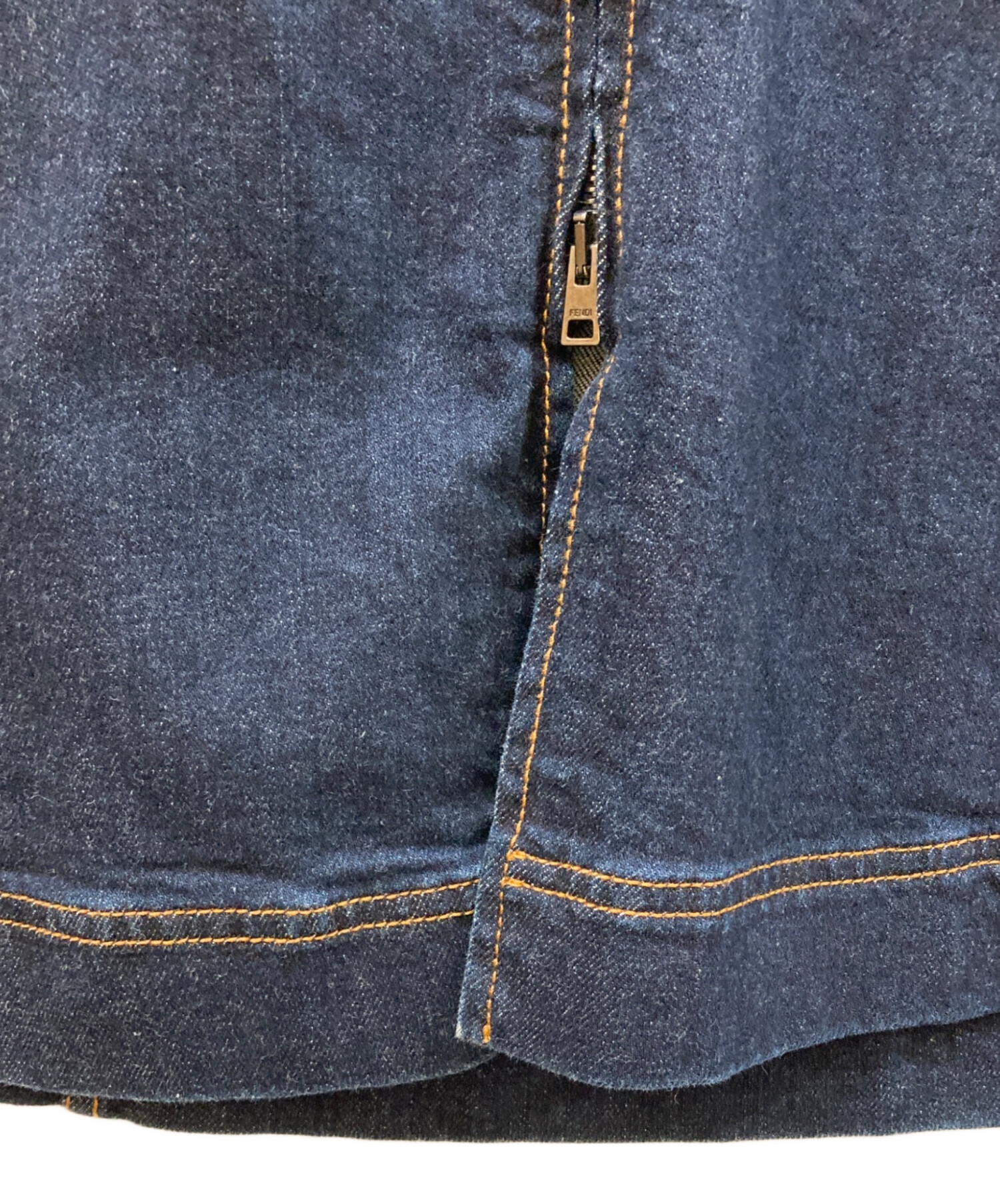 中古・古着通販】FENDI (フェンディ) デニムフレアスカート インディゴ