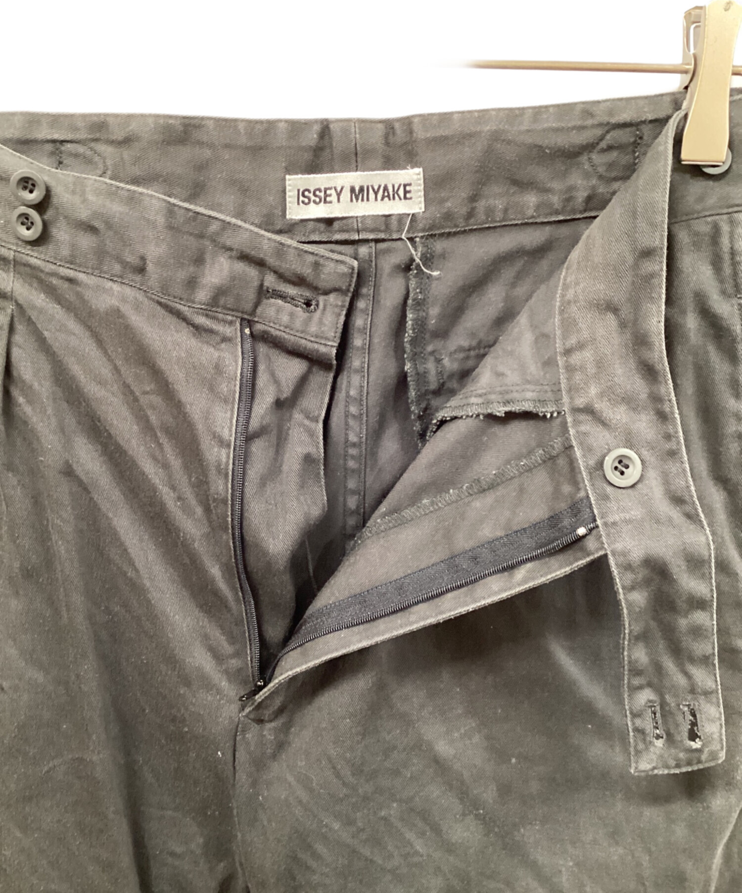 中古・古着通販】ISSEY MIYAKE (イッセイミヤケ) コットンパンツ