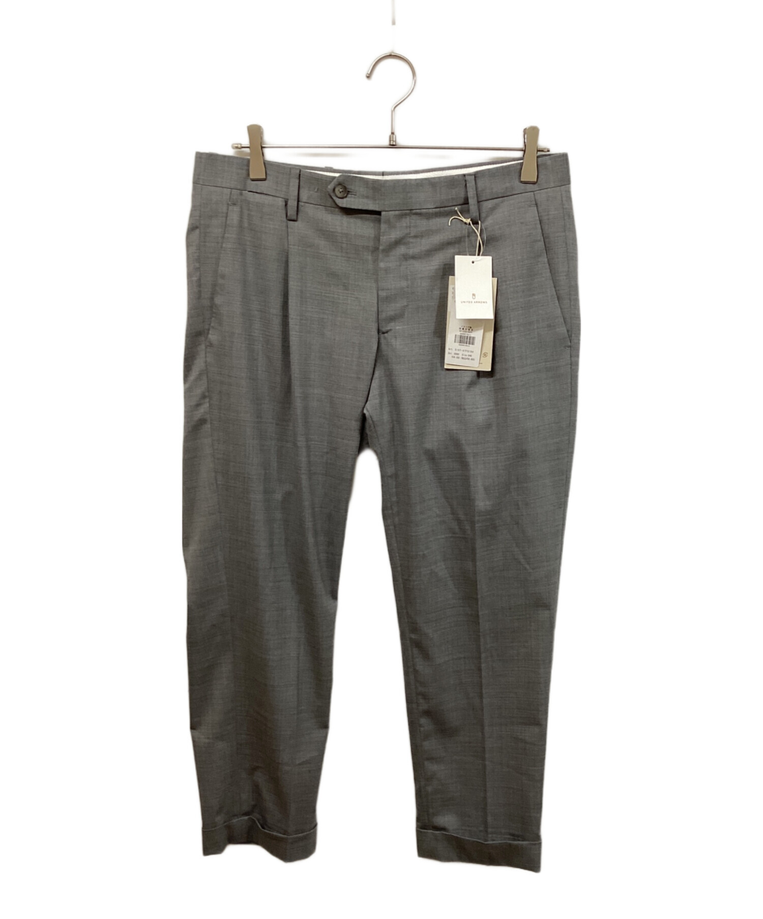 BRIGLIA 1949 スラックスパンツ グレー 50 UA0055 中古・古着通販】BRIGLIA 1949 (ブリリア 1949) スラックス グレー