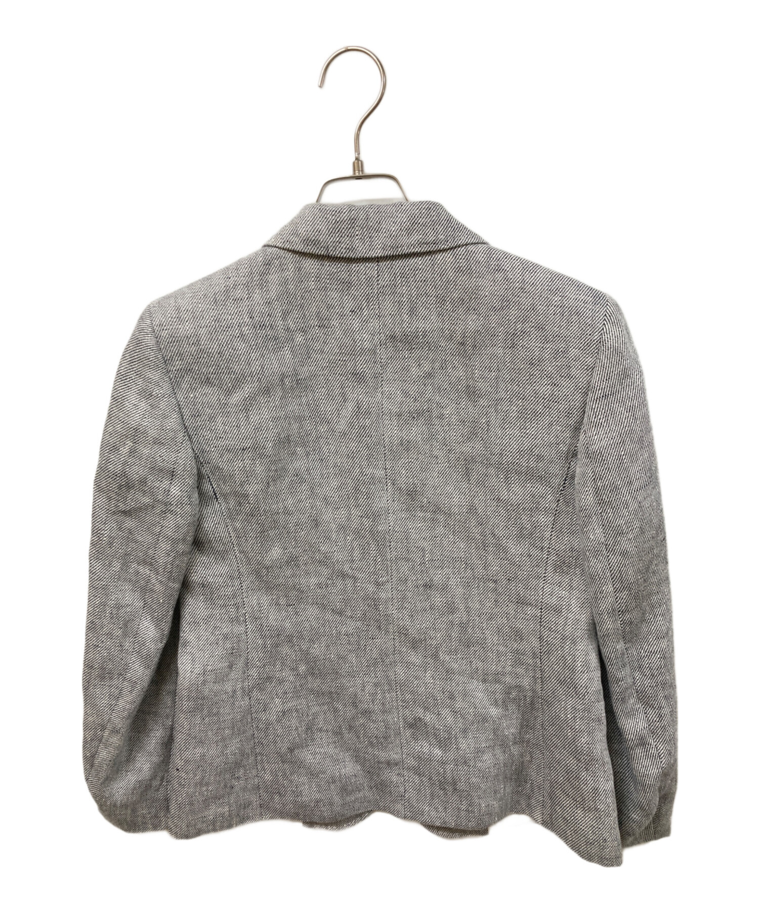 MaxMara グレー テーラードジャケット 中古・古着通販】MaxMara (マックスマーラ) テーラードジャケット