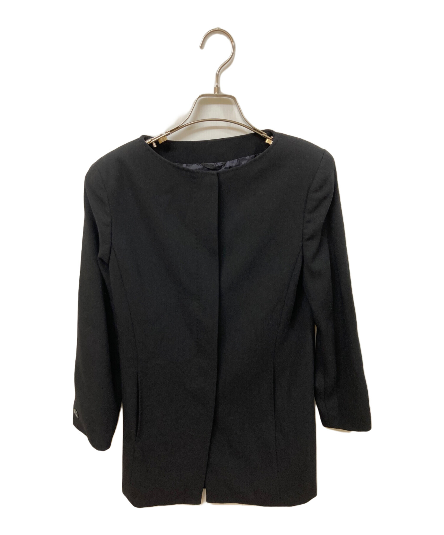 【マックスマーラ】ノーカラージャケット 中古・古着通販】MaxMara (マックスマーラ) ノーカラージャケット