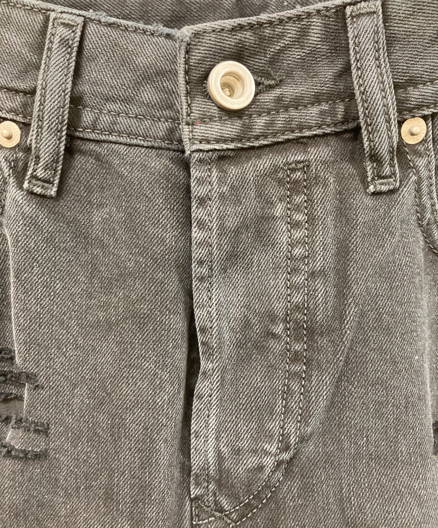 中古・古着通販】DIESEL (ディーゼル) ダメージ加工デニムパンツ 
