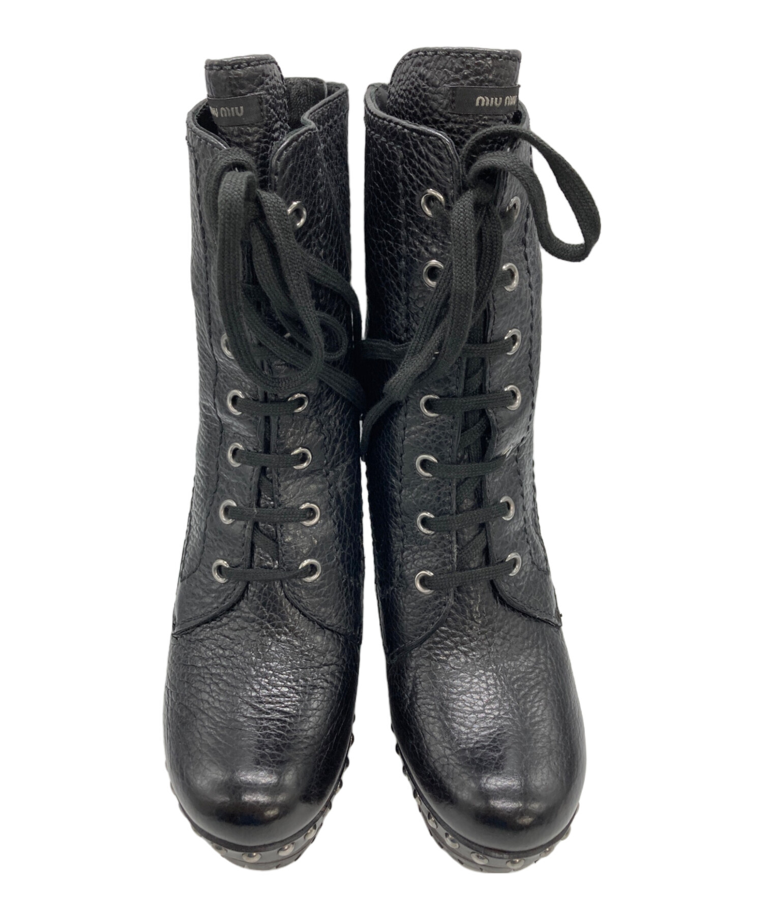 中古・古着通販】MIU MIU (ミュウミュウ) スタッズ プラットフォーム