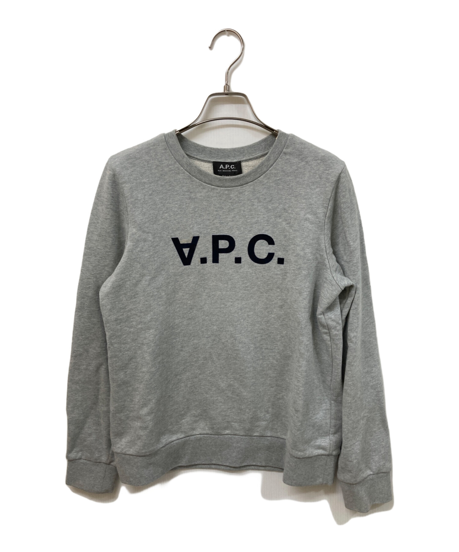 中古・古着通販】A.P.C. (アーペーセー) ロゴスウェット グレー サイズ 
