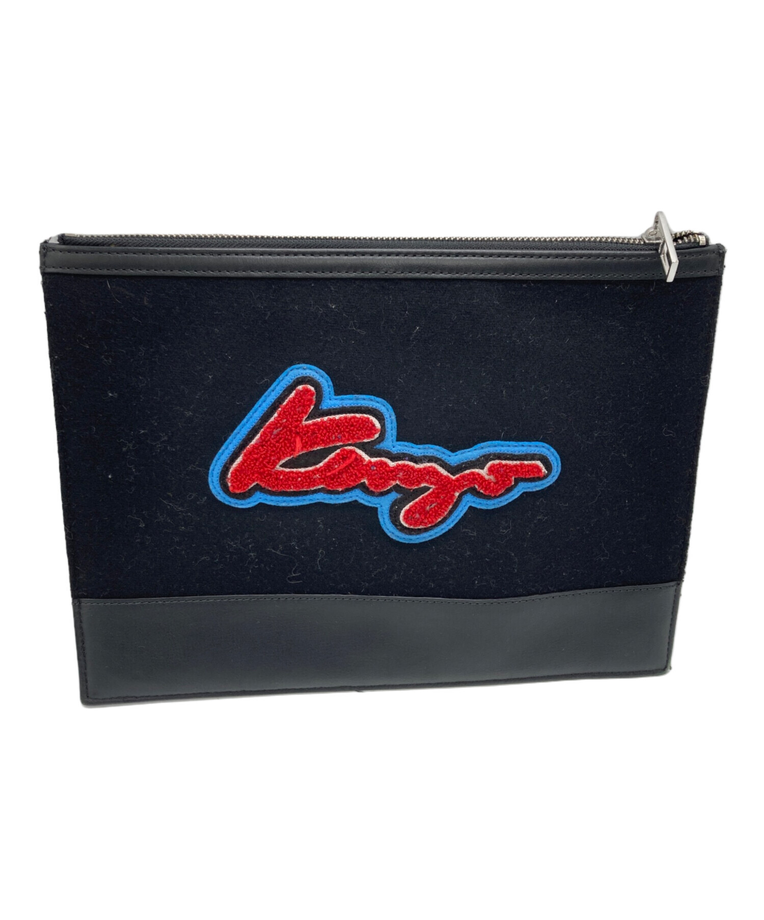 KENZO ケンゾー　クラッチバック　バレンタインモデル 中古・古着通販】KENZO (ケンゾー) クラッチバッグ ブラック｜ブランド