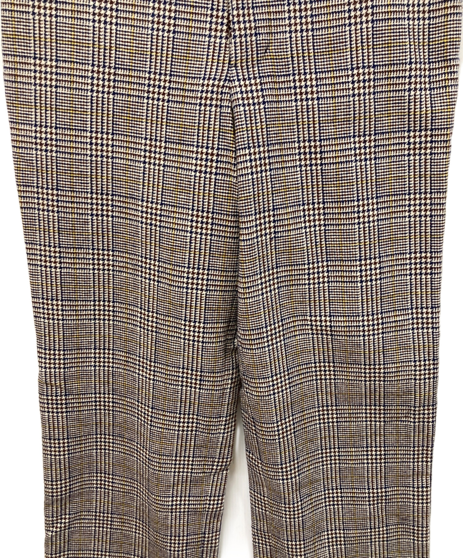 オールドマンズテーラー　マドラスチェック ワイドギャザーパンツ　タグ付き 中古・古着通販】R&D.M.Co-OLDMAN'S TAILOR (オールドマンズテーラー