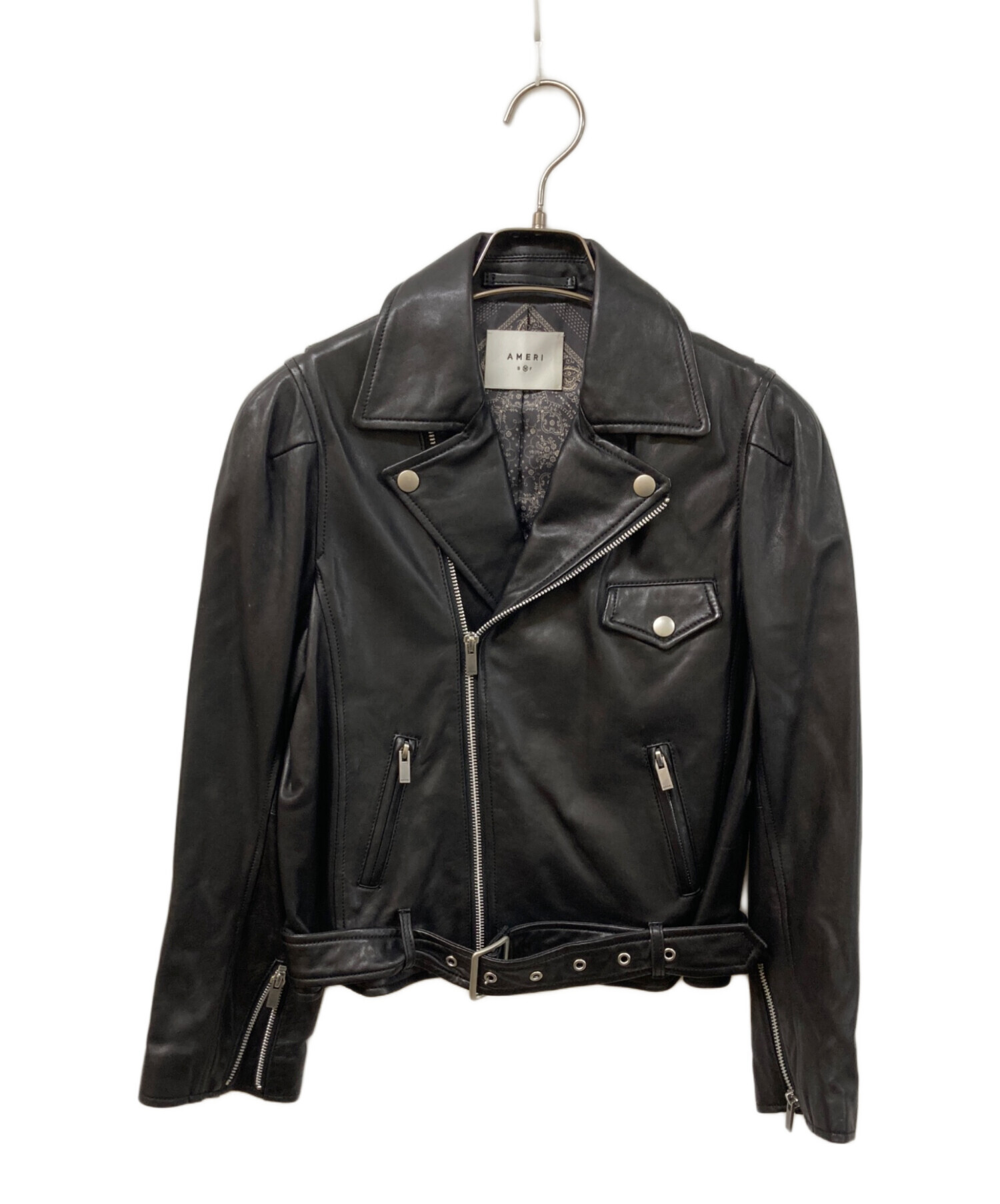 新品Ameri VINTAGE アメリ 中古・古着通販】AMERI (アメリ) レザージャケット ブラック サイズ