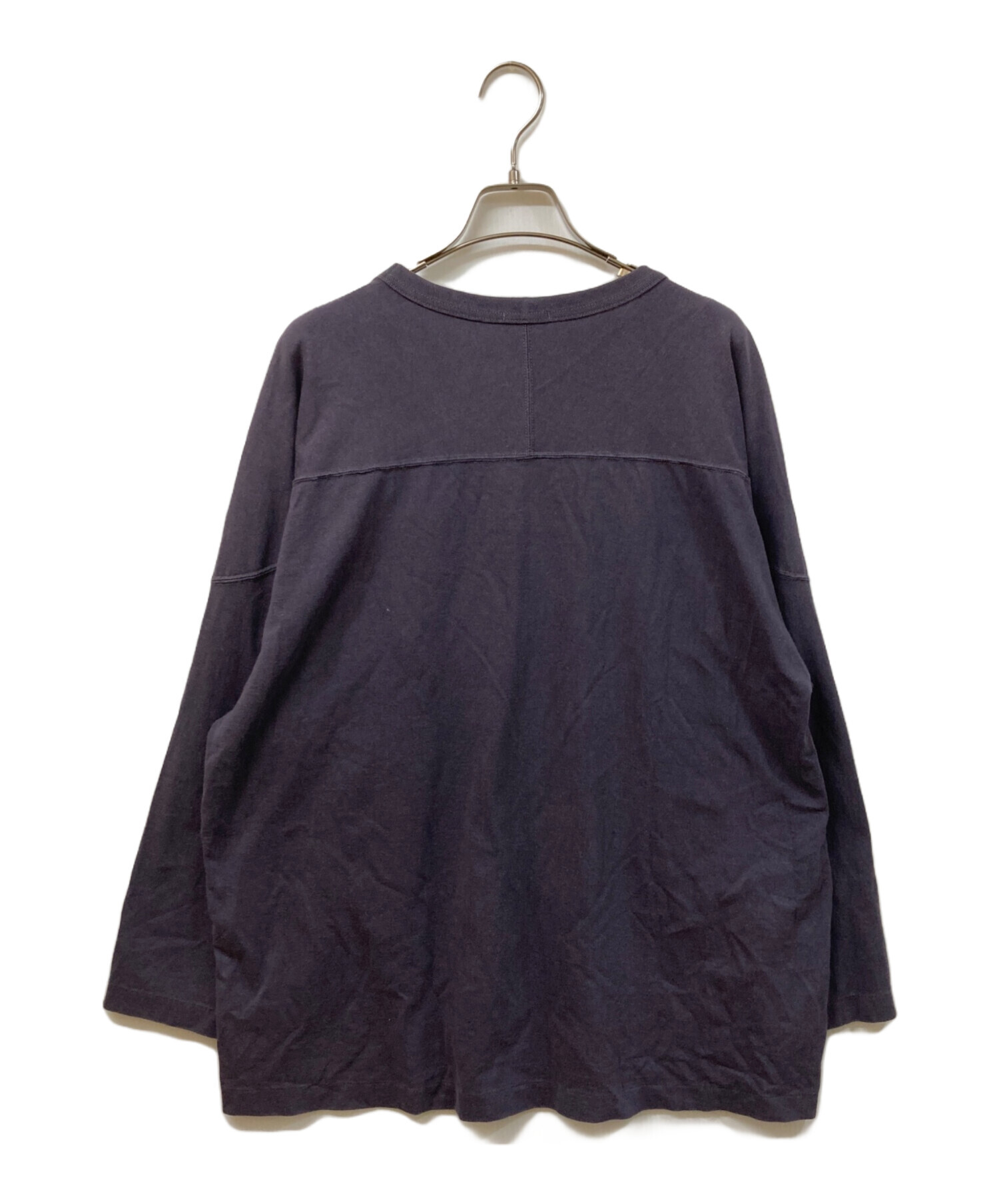 中古・古着通販】COMOLI (コモリ) フットボールTシャツ ネイビー