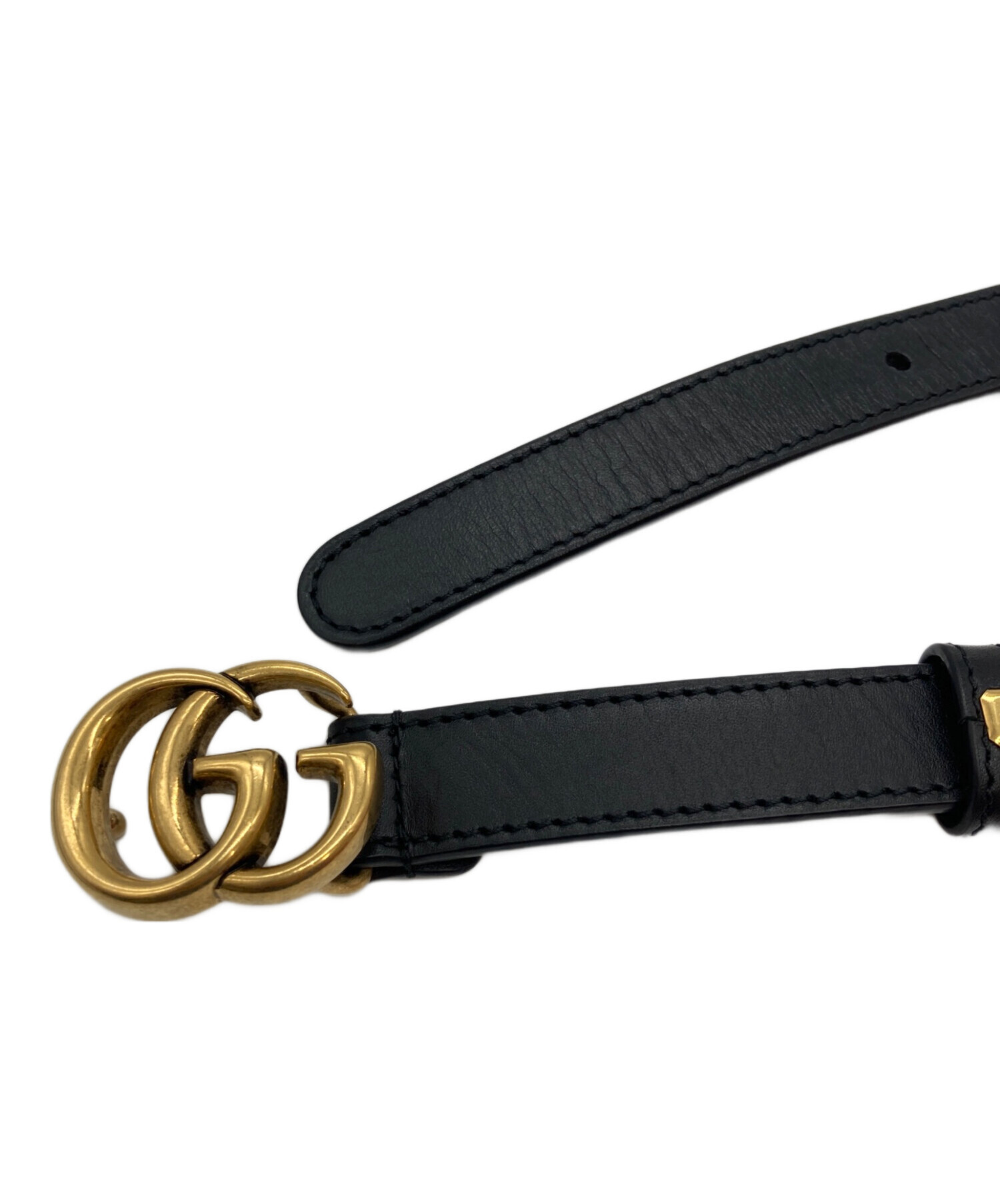 中古・古着通販】GUCCI (グッチ) ダブルGバックルベルト 409417