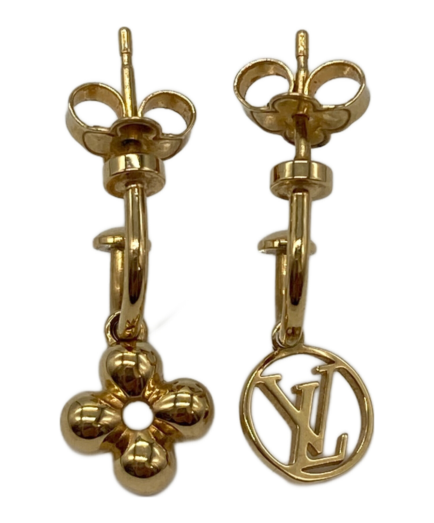 中古・古着通販】LOUIS VUITTON (ルイ ヴィトン) LVサークルロゴピアス