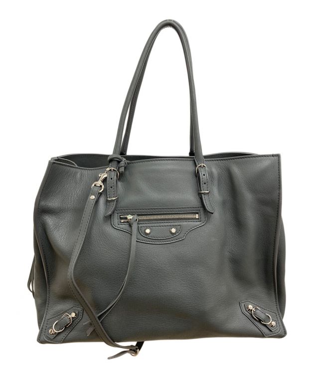 BALENCIAGA バレンシアガ ペーパーB4 トートバッグ ハンドバッグ 中古・古着通販】BALENCIAGA (バレンシアガ) ペーパーB4 トート
