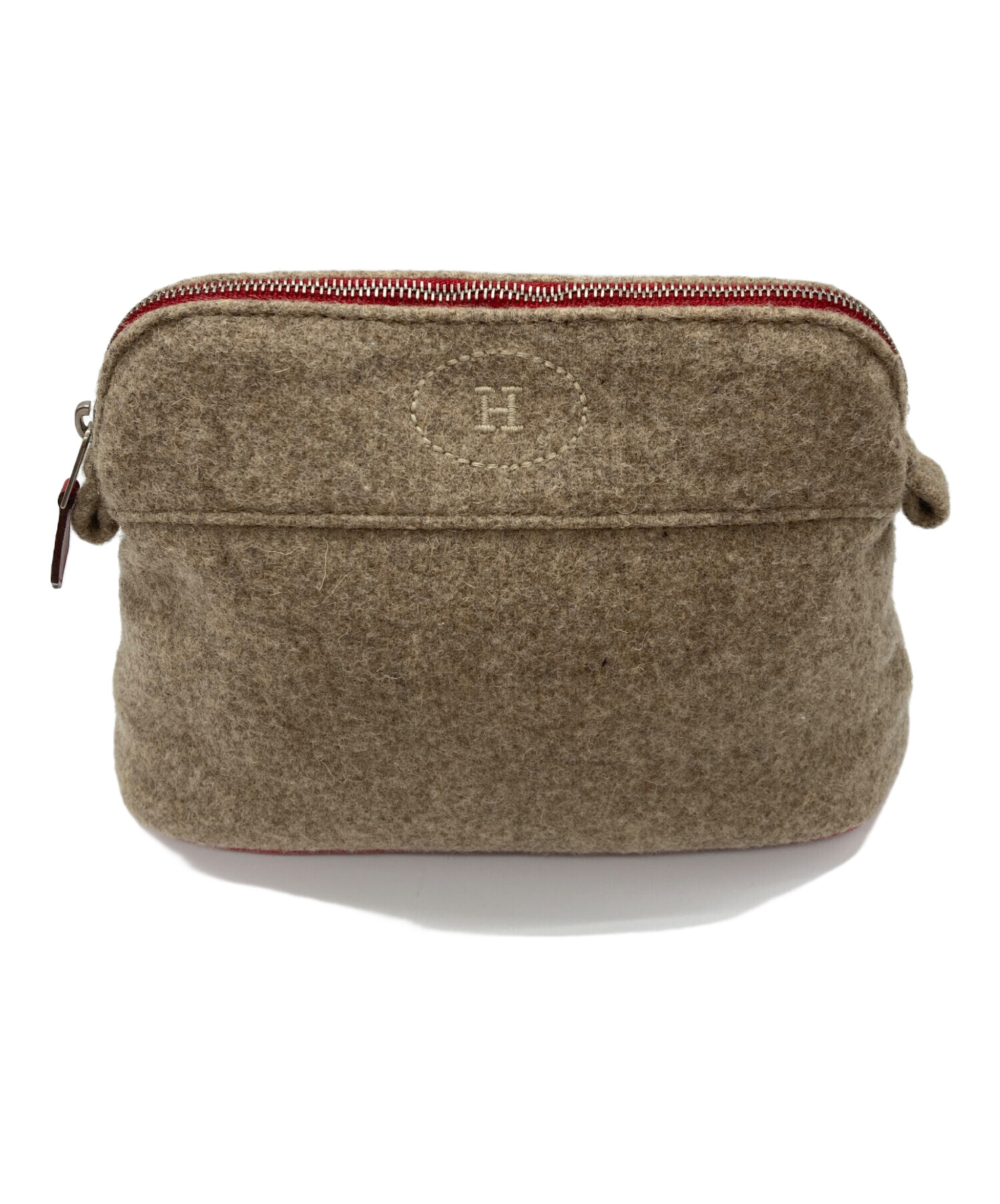 中古・古着通販】HERMES (エルメス) ボリードポーチミニミニ グレー 