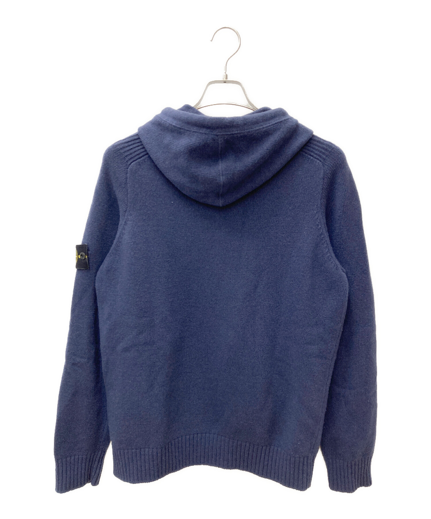 STONE  ネイビーフード付きパーカー 中古・古着通販】STONE ISLAND (ストーンアイランド) ニット