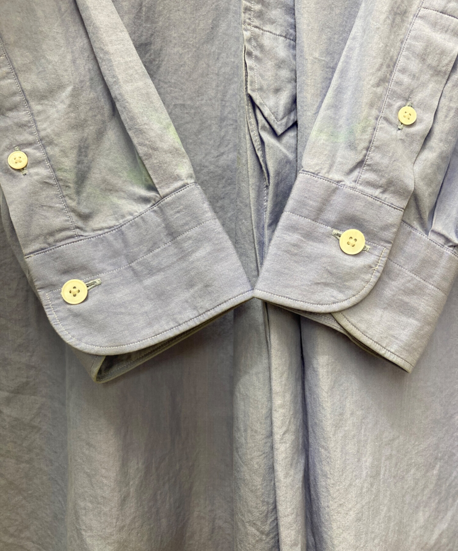 中古・古着通販】COMOLI (コモリ) バンドカラーシャツ T01-02002