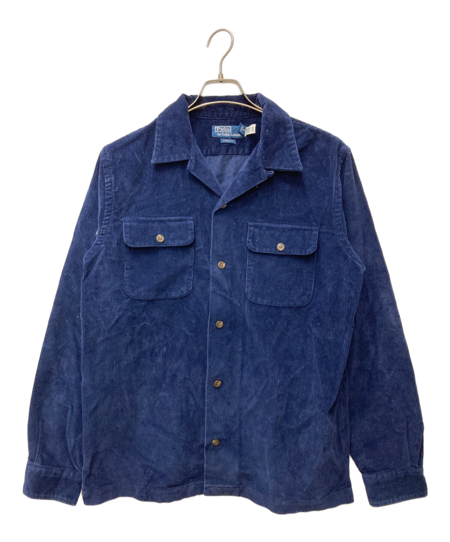 Ralph Lauren ネイビー コーデュロイ シャツ US M 中古・古着通販