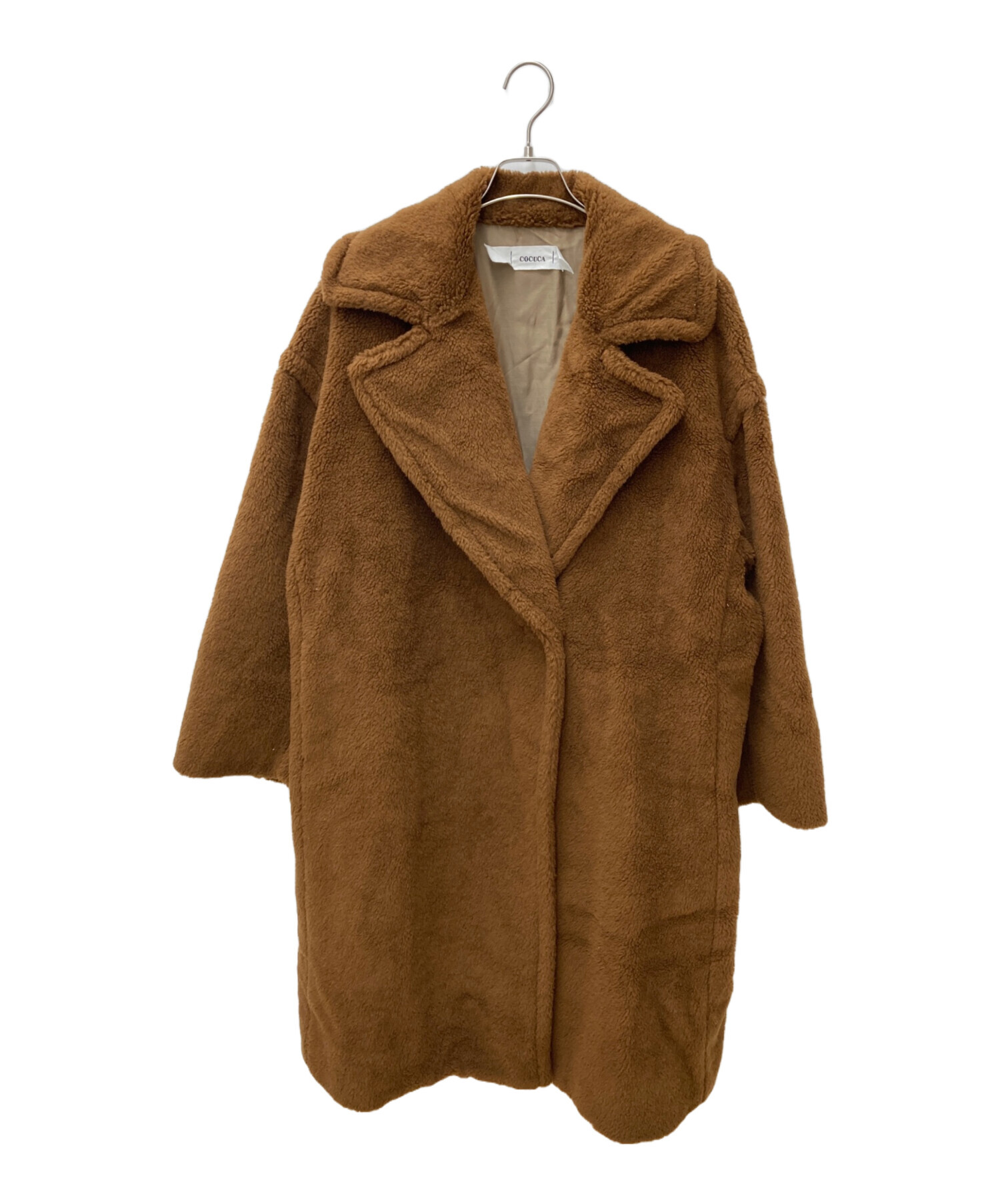 中古・古着通販】COCUCA (コキュカ) テディベアロングボアコート 6037