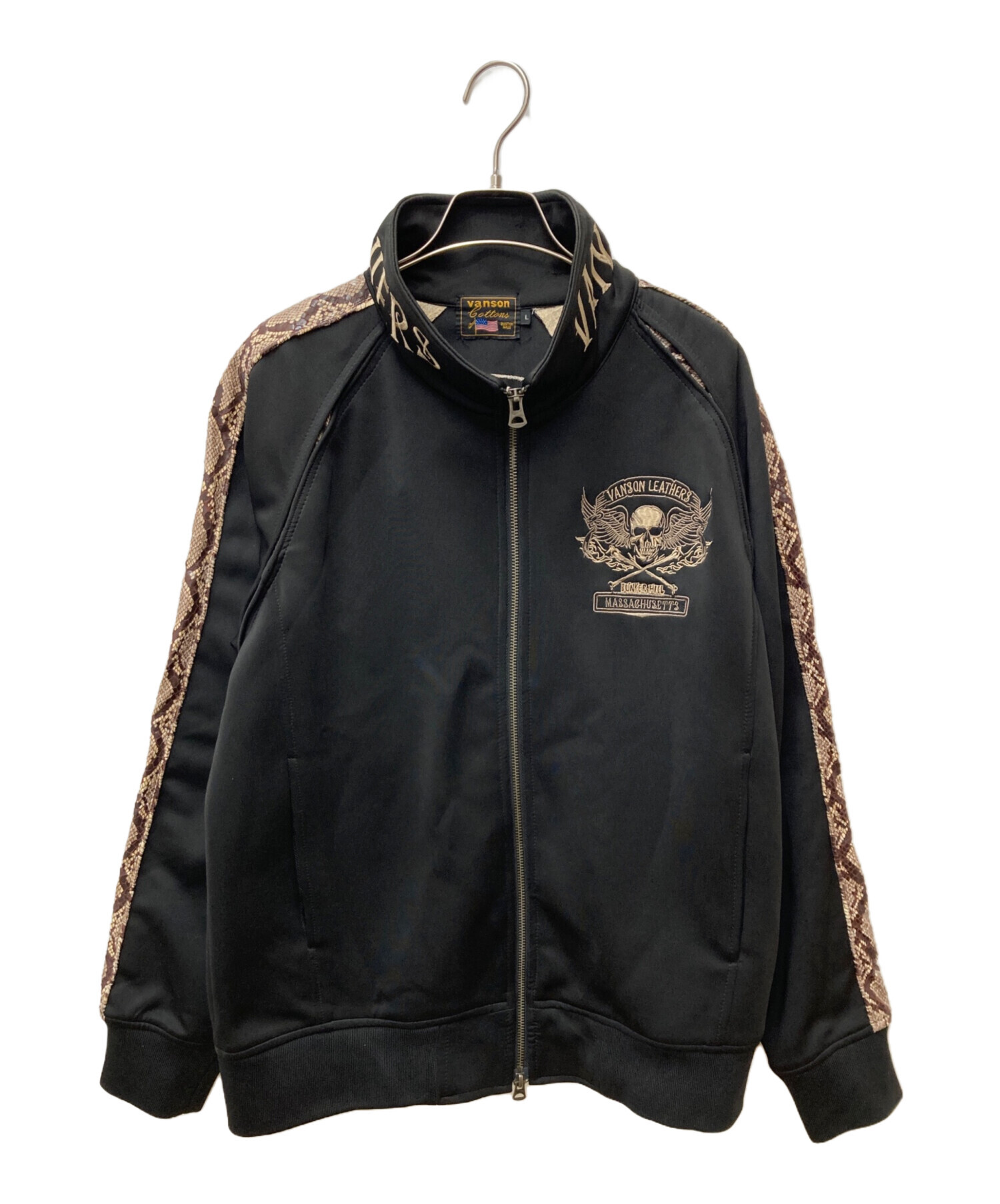 中古・古着通販】VANSON (バンソン) トラックジャケット ブラック 