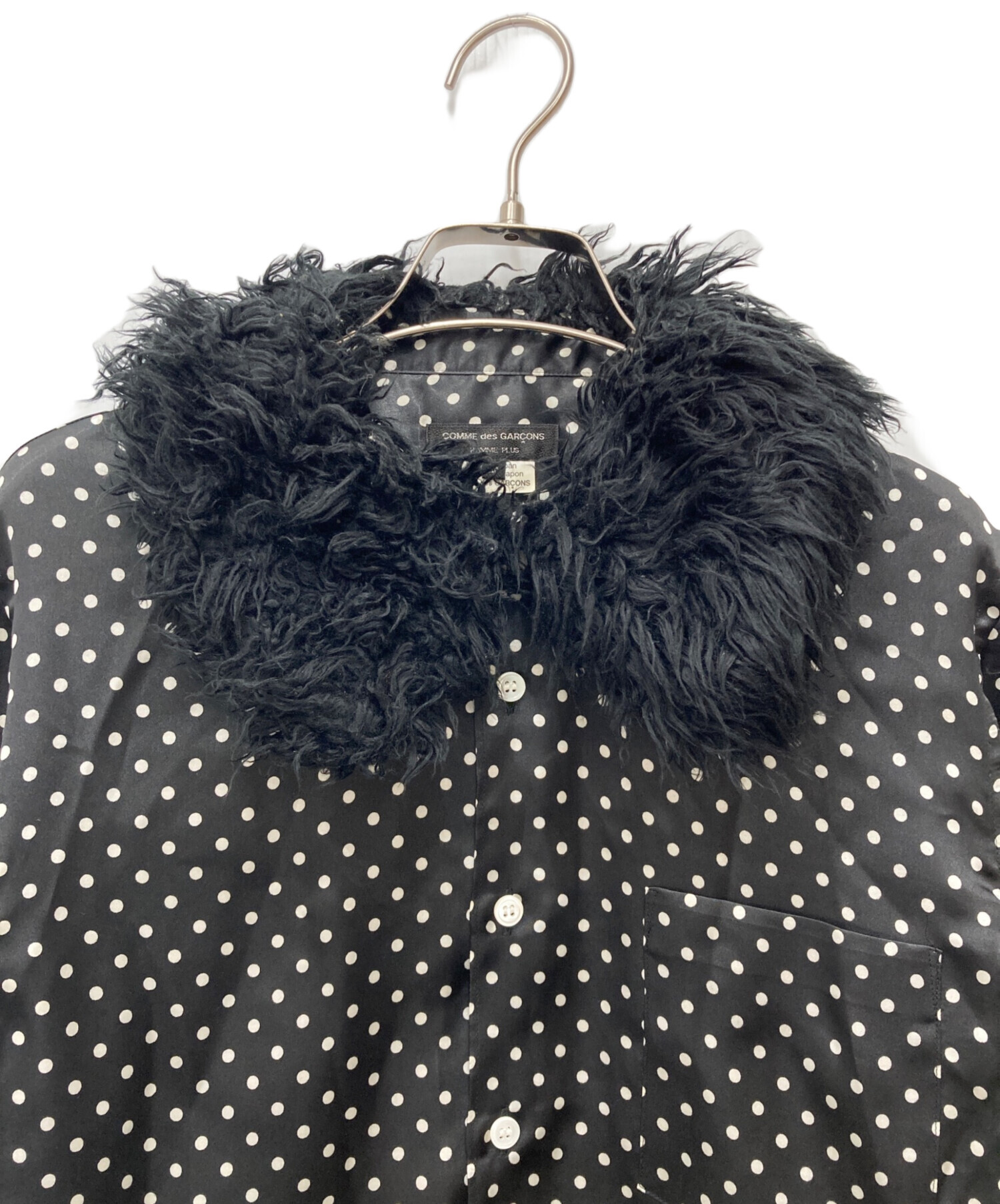 COMME des GARCONS PLUS ファーシャツ コムデギャルソンXS