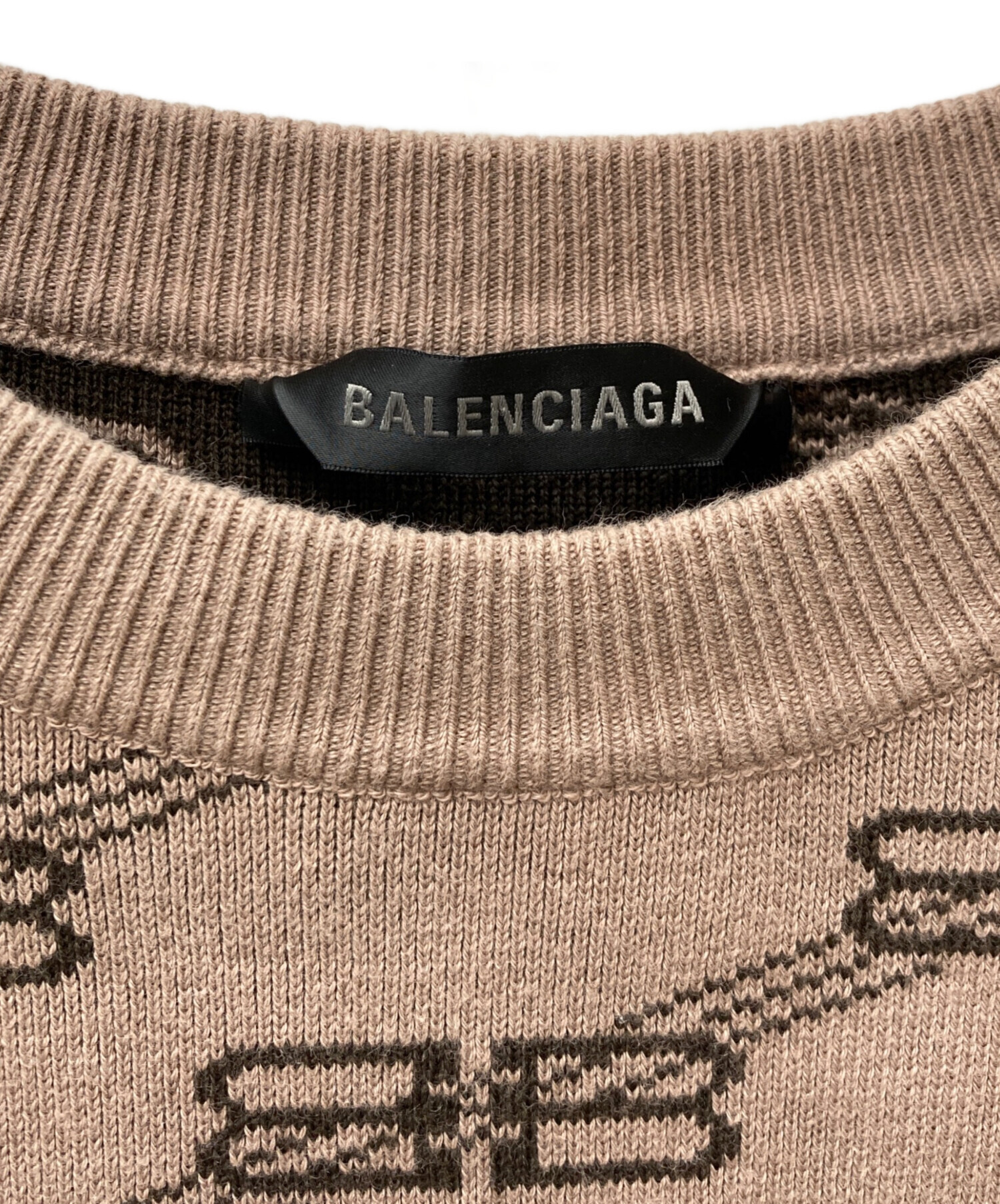 中古・古着通販】BALENCIAGA (バレンシアガ) BBモノグラムニット 中古・古着通販】BALENCIAGA (バレンシアガ) BBモノグラムニット