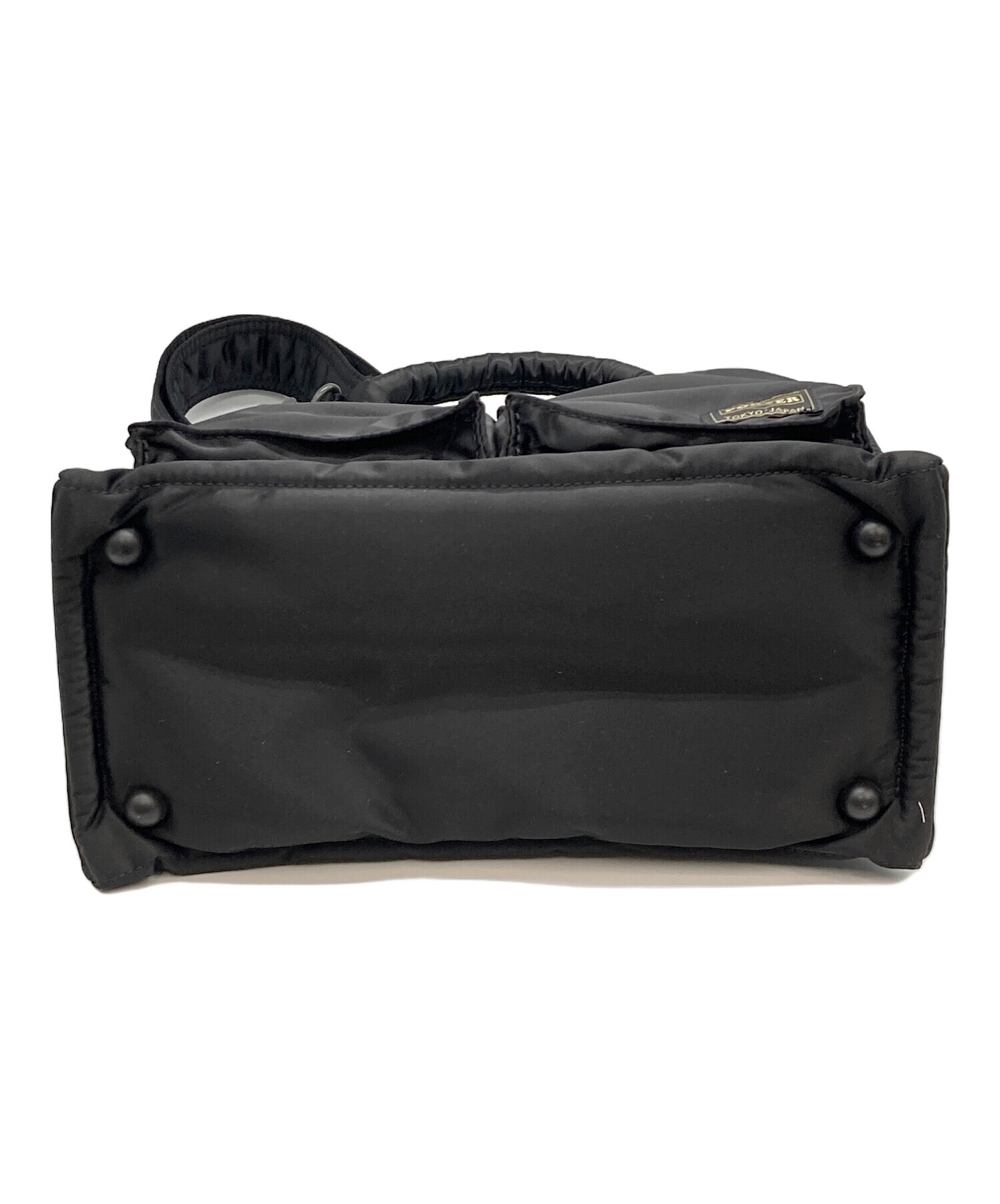 美品！！ポーター ブラック ボディバッグ 中古・古着通販】PORTER (ポーター) SQUARE TOTE BAG 622-27844