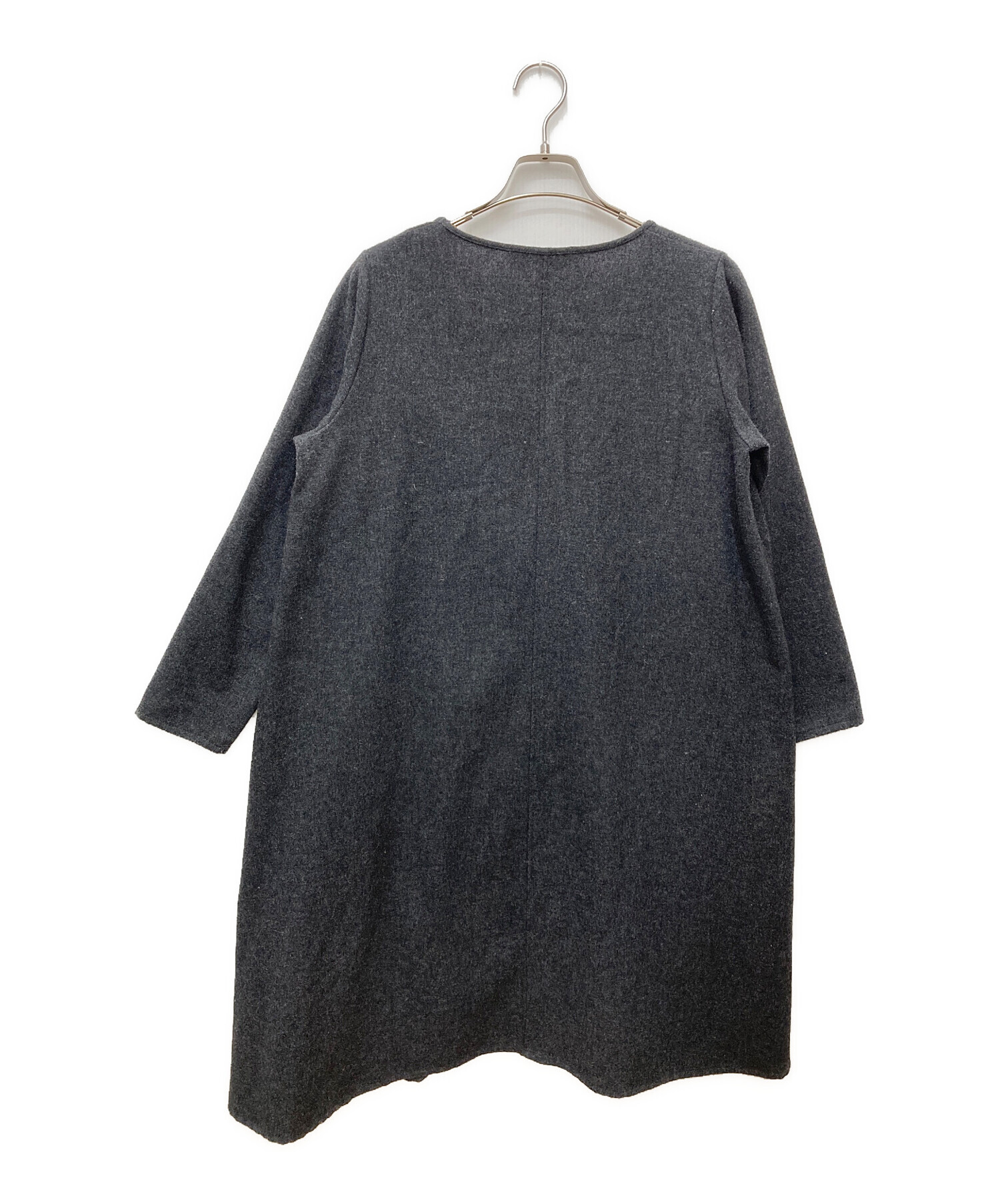 中古・古着通販】mizuiro-ind (ミズイロインド) ワンピース グレー 
