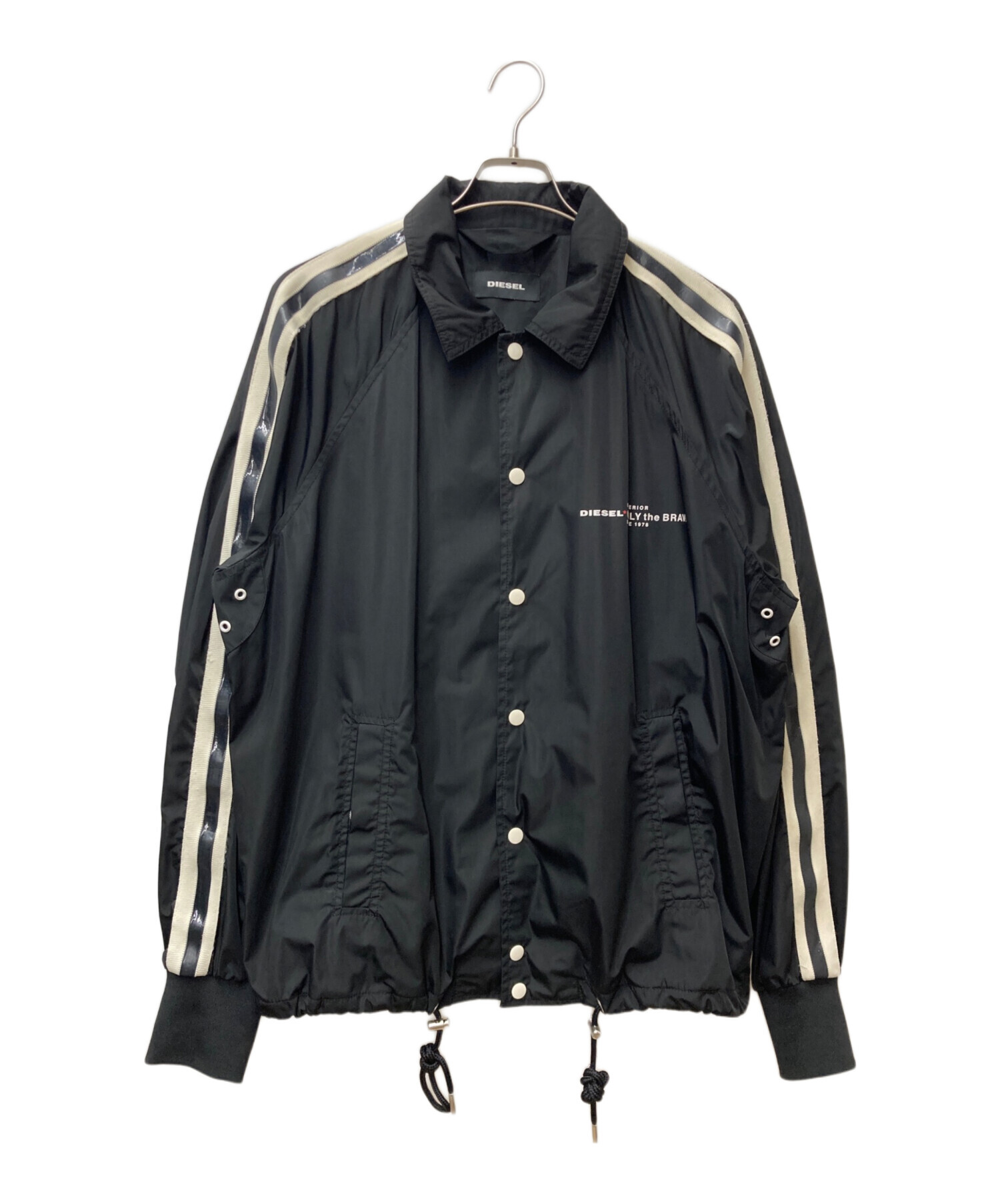 DIESEL ブラックジャケット Lサイズ　y2k DIESEL（ディーゼル） ジャケット MEDIUM ブラック メンズ : ZOZOTOWN